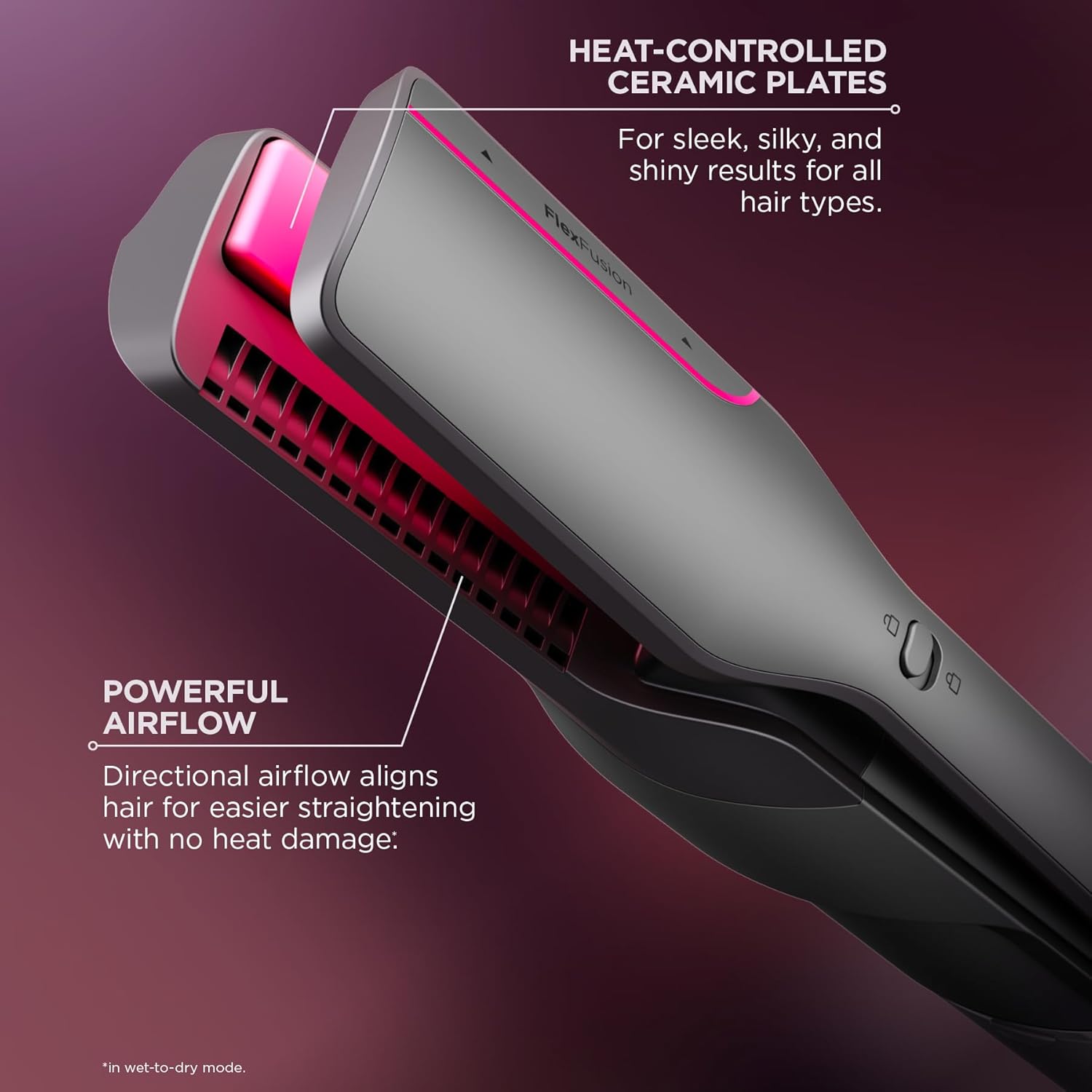 Shark® FlexFusion™ Air & Ceramic System with Air Straightener