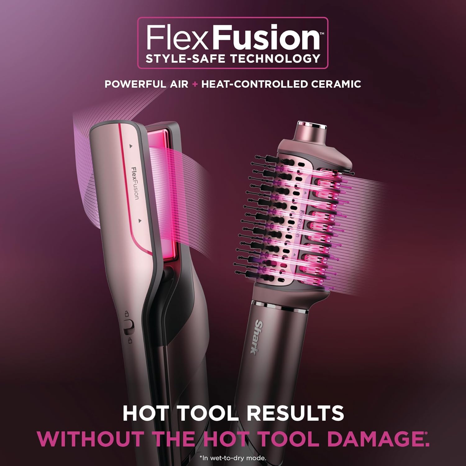 Shark® FlexFusion™ Air & Ceramic System with Air Straightener