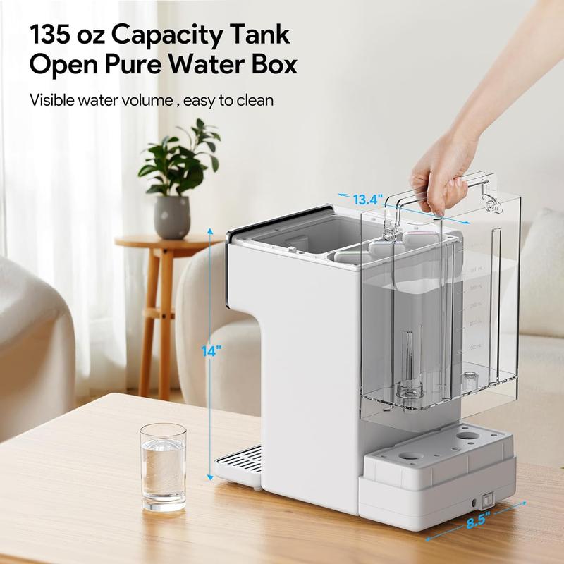 Thereye Countertop Water Filter Reverse Osmosis System, 7 Stage Purification (No Installation Needed)