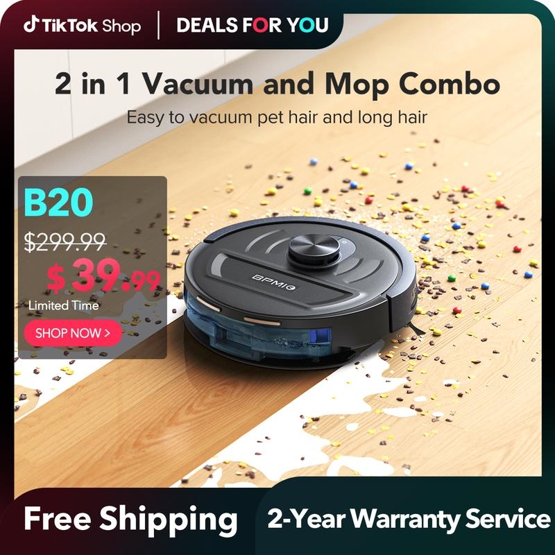 BPMIO B20 Robot Vacuum and Mop Combo