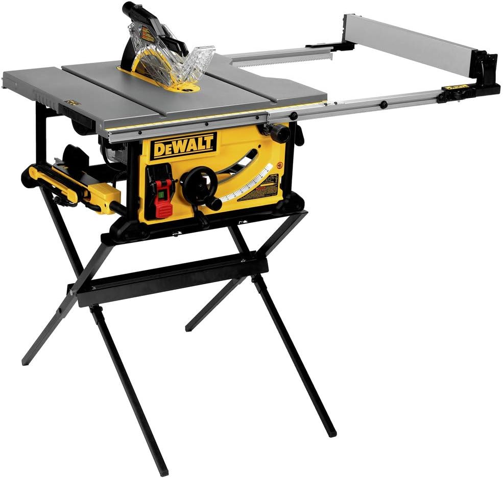 DEWALT 10-Inch Table Saw with Rolling Stand
