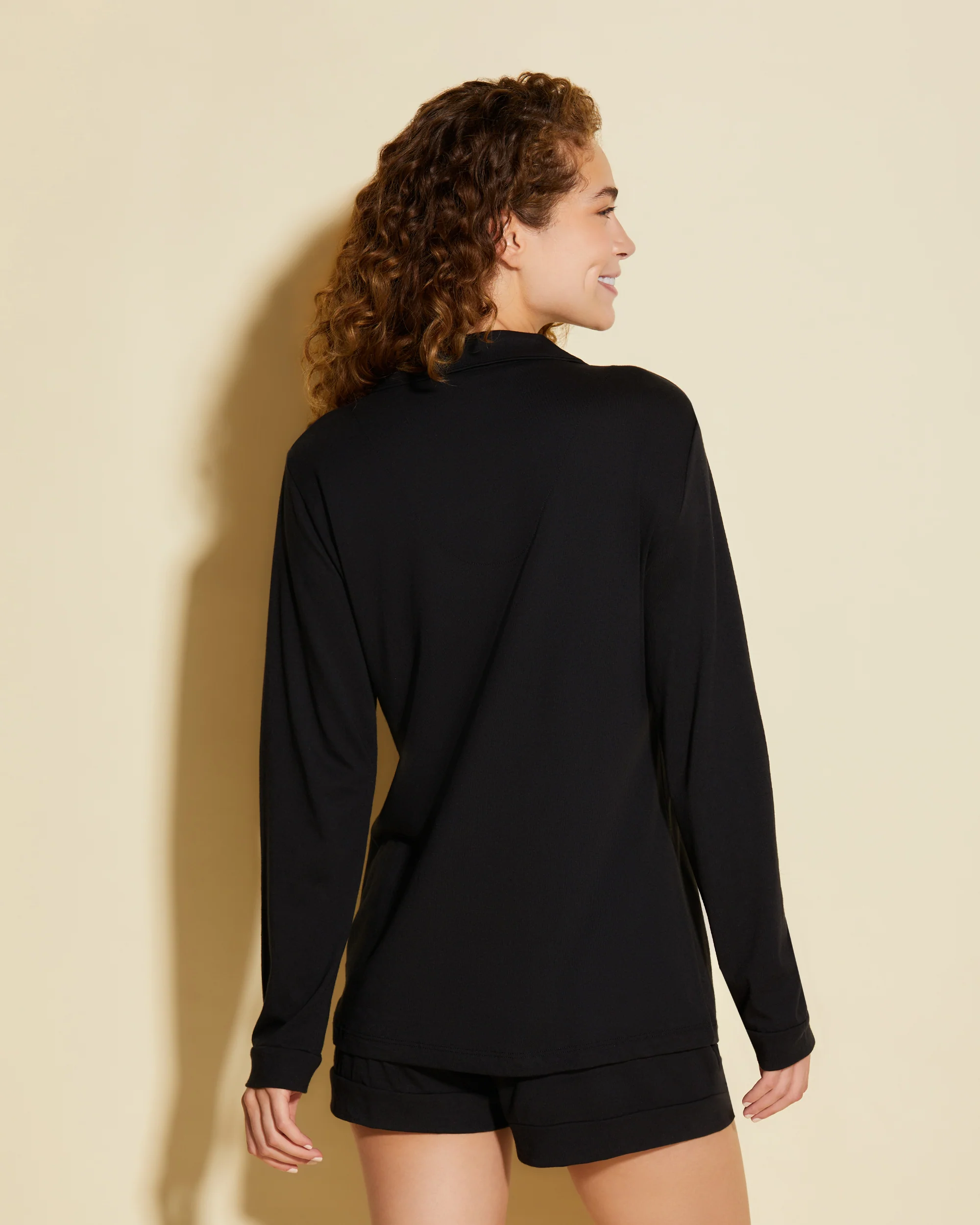 Long Sleeve Top & Boxer Pajama Set