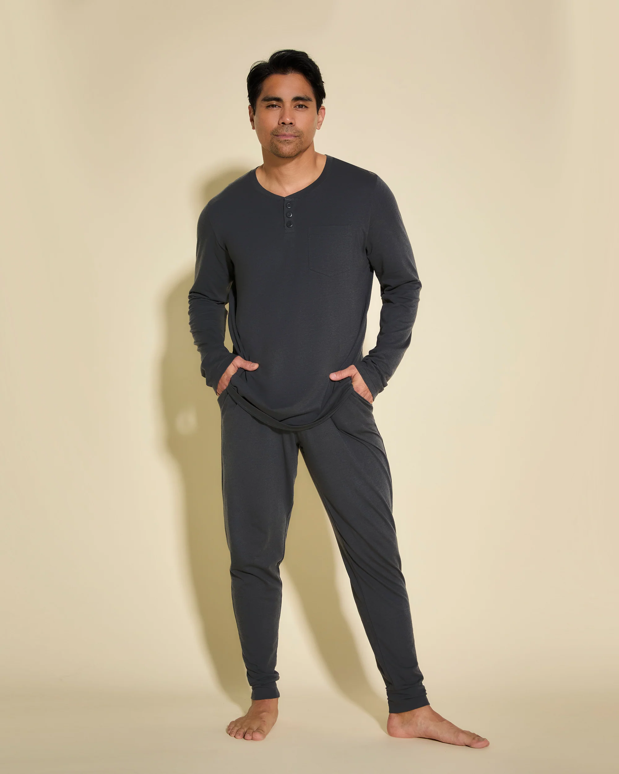 Men's Henley & Jogger Pajama Set