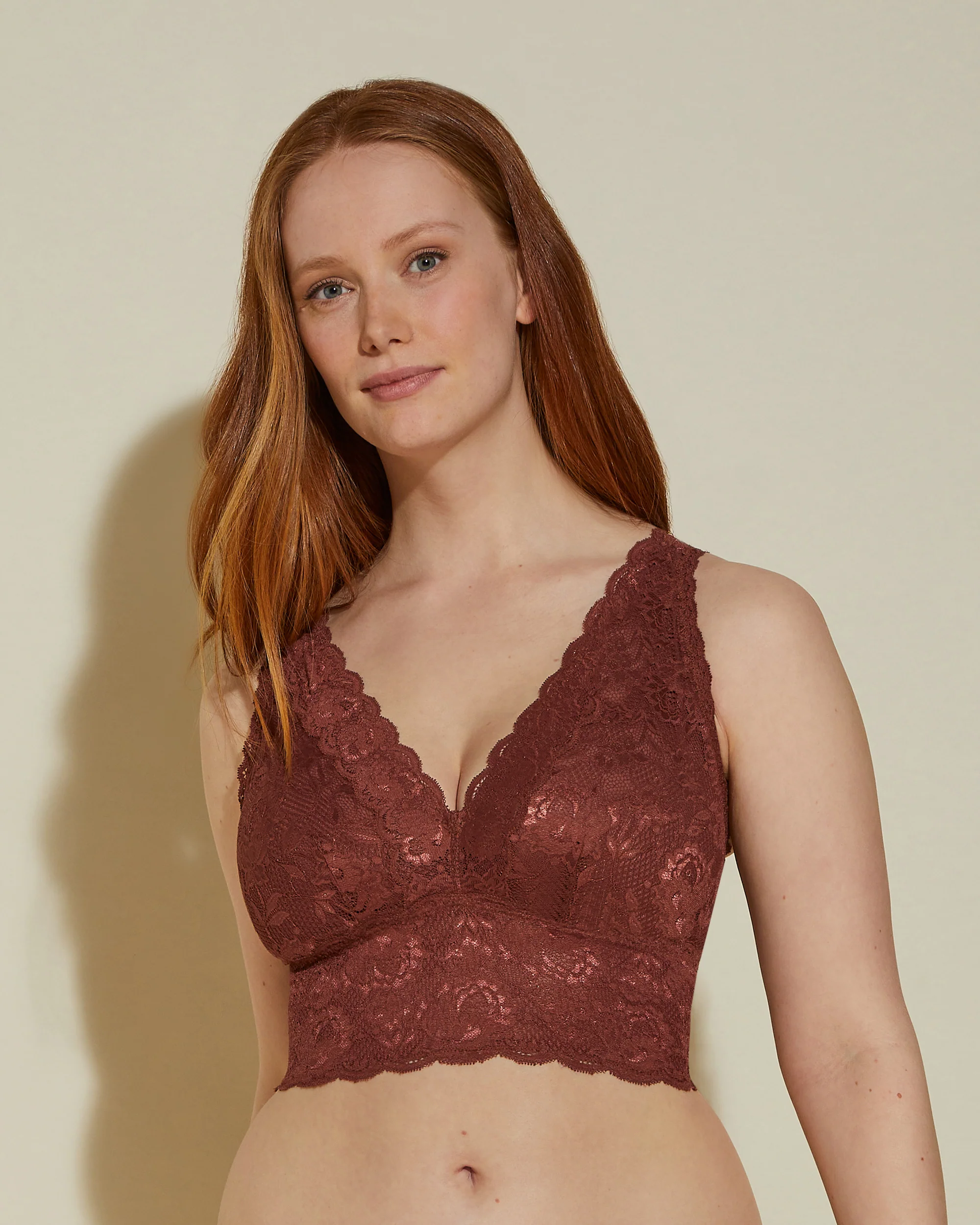Curvy Plungie Longline Bralette