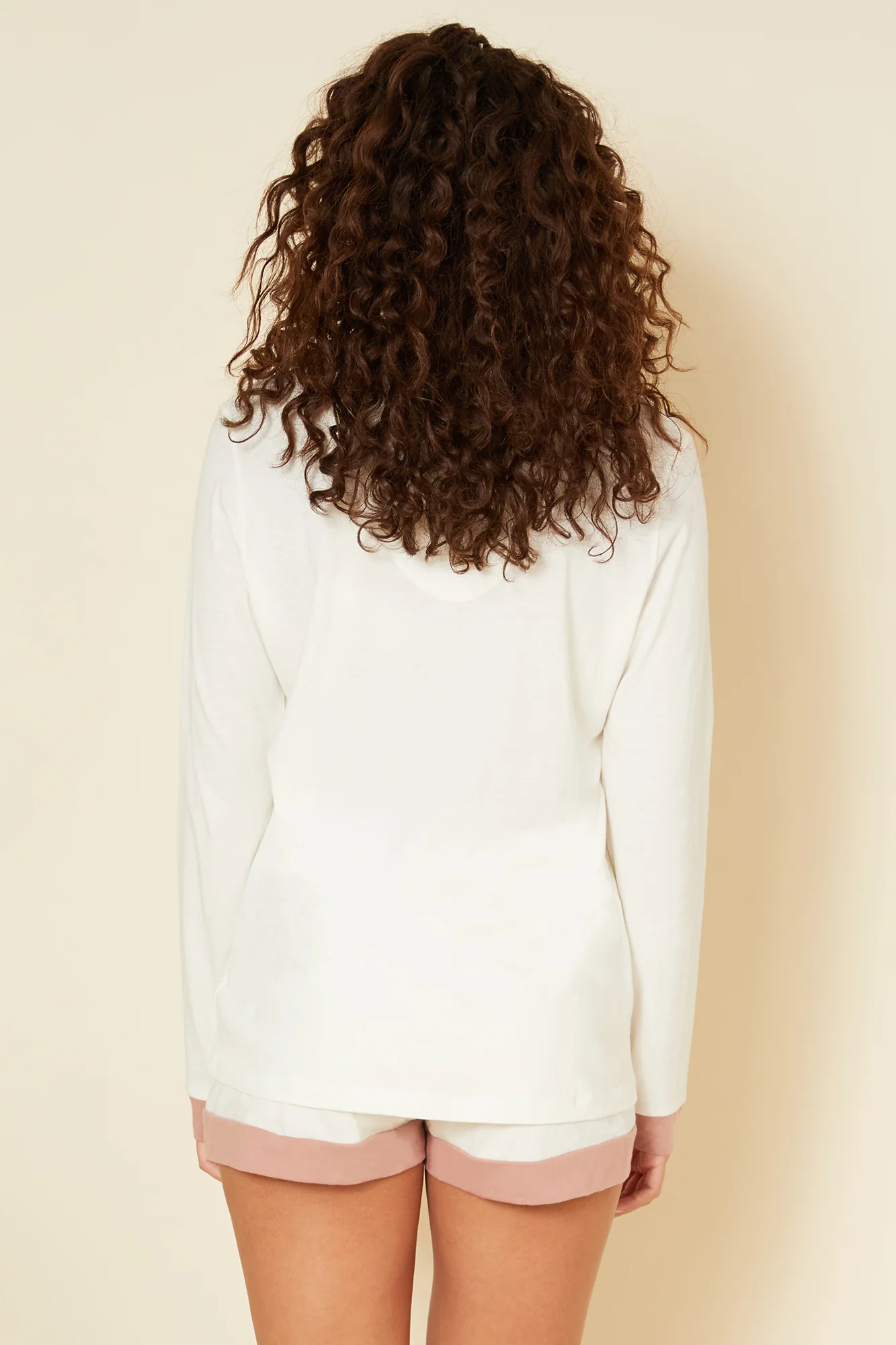 Long Sleeve Top & Boxer Pajama Set