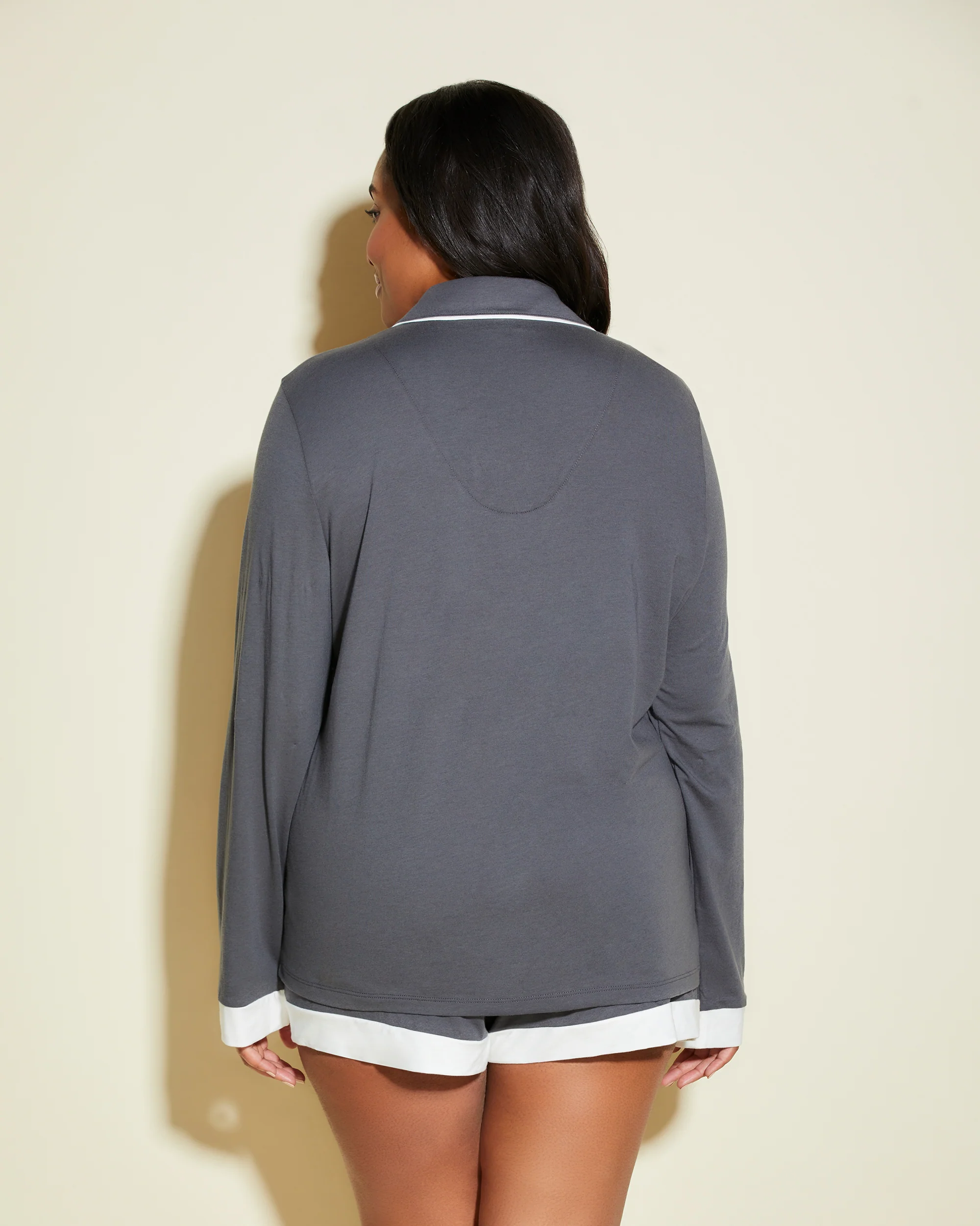 Long Sleeve Top & Boxer Pajama Set