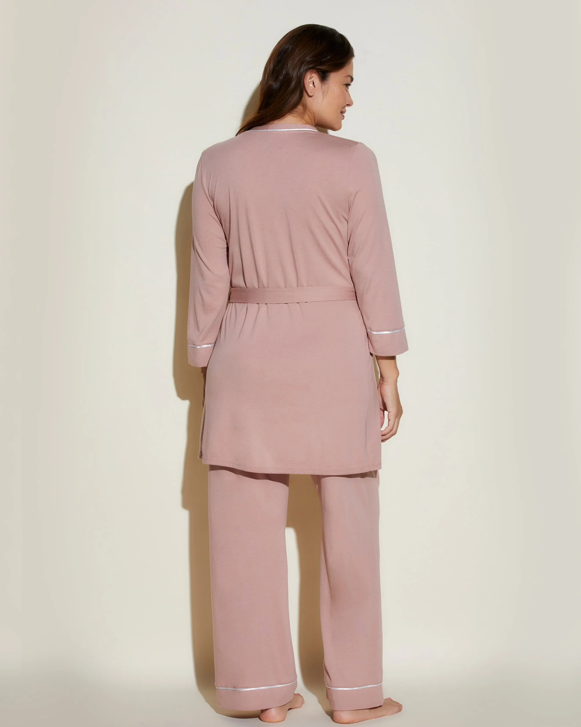 Nursing 3 Piece Pajama Set With Robe