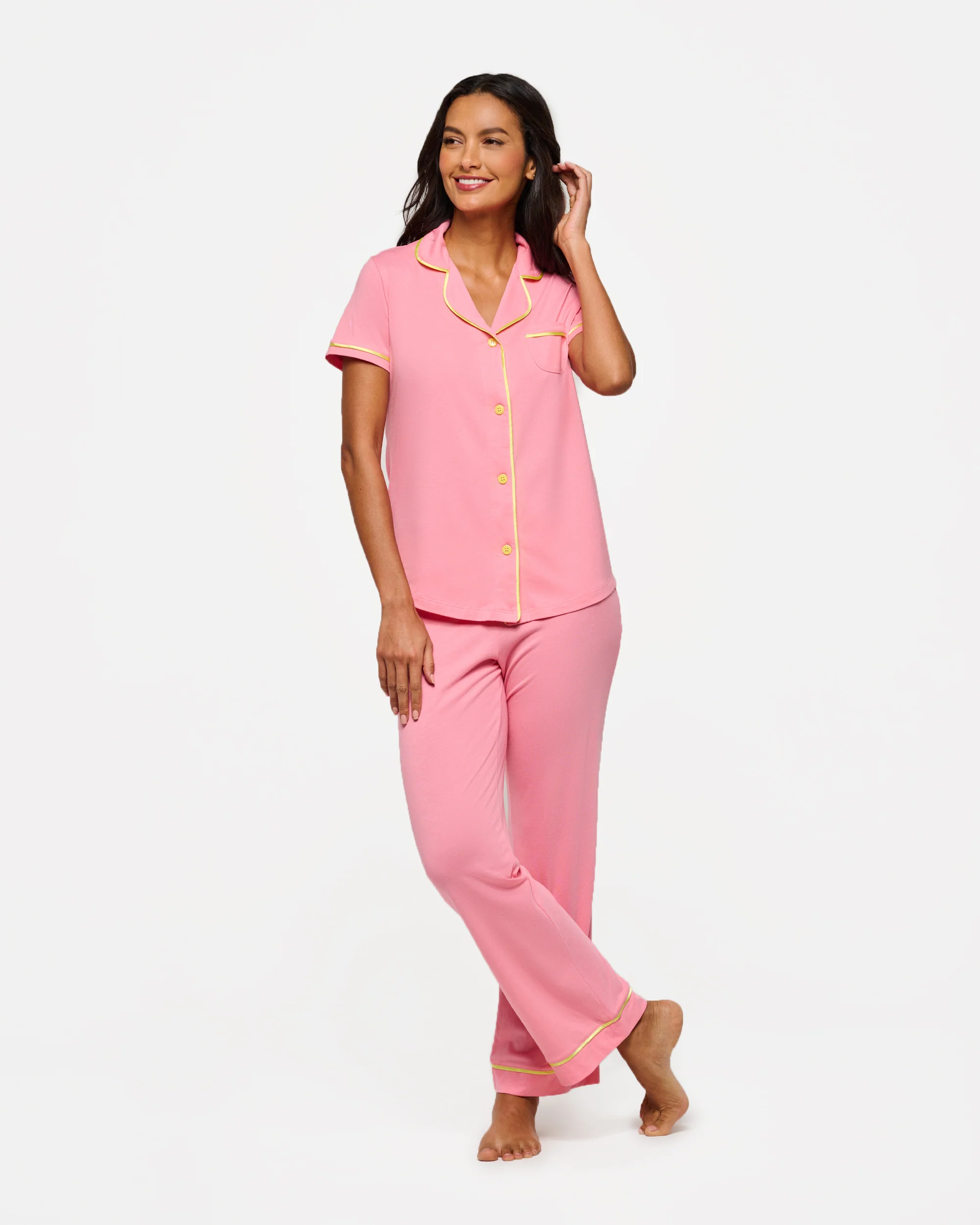 Short Sleeve Top & Pant Pajama Set