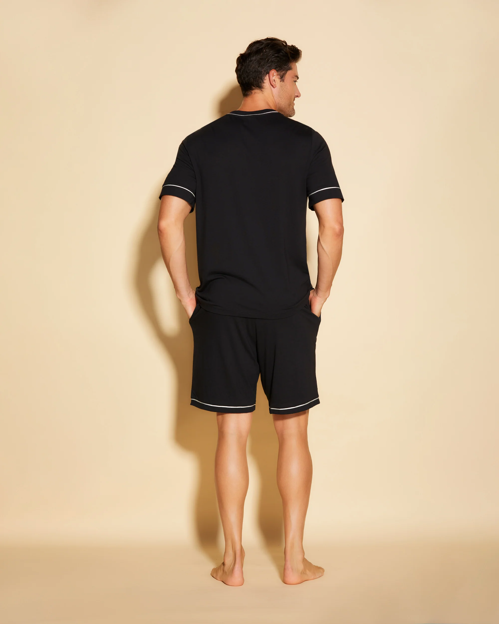 Men's Short Sleeve Top & Shorts Pajama Set