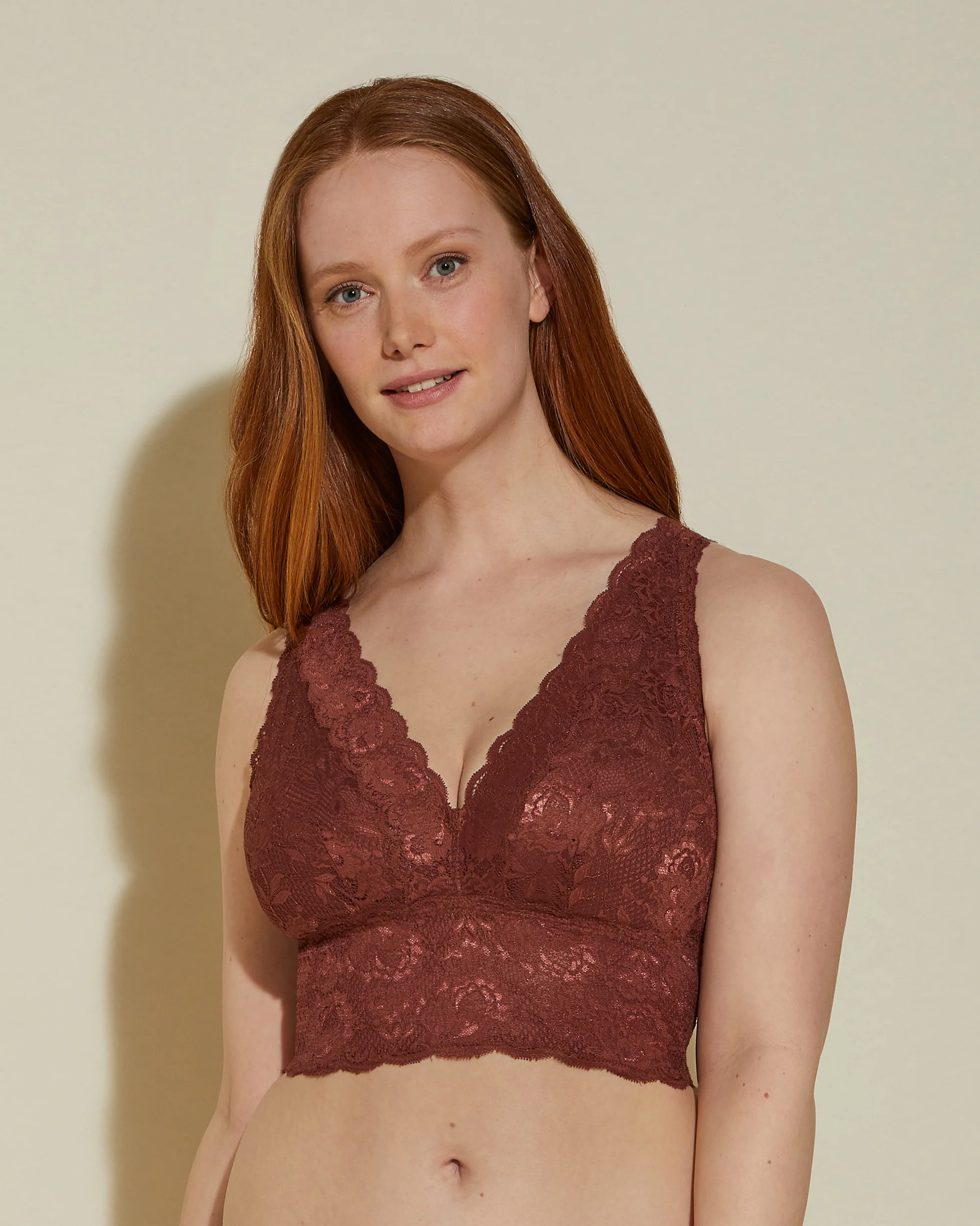 Curvy Plungie Longline Bralette