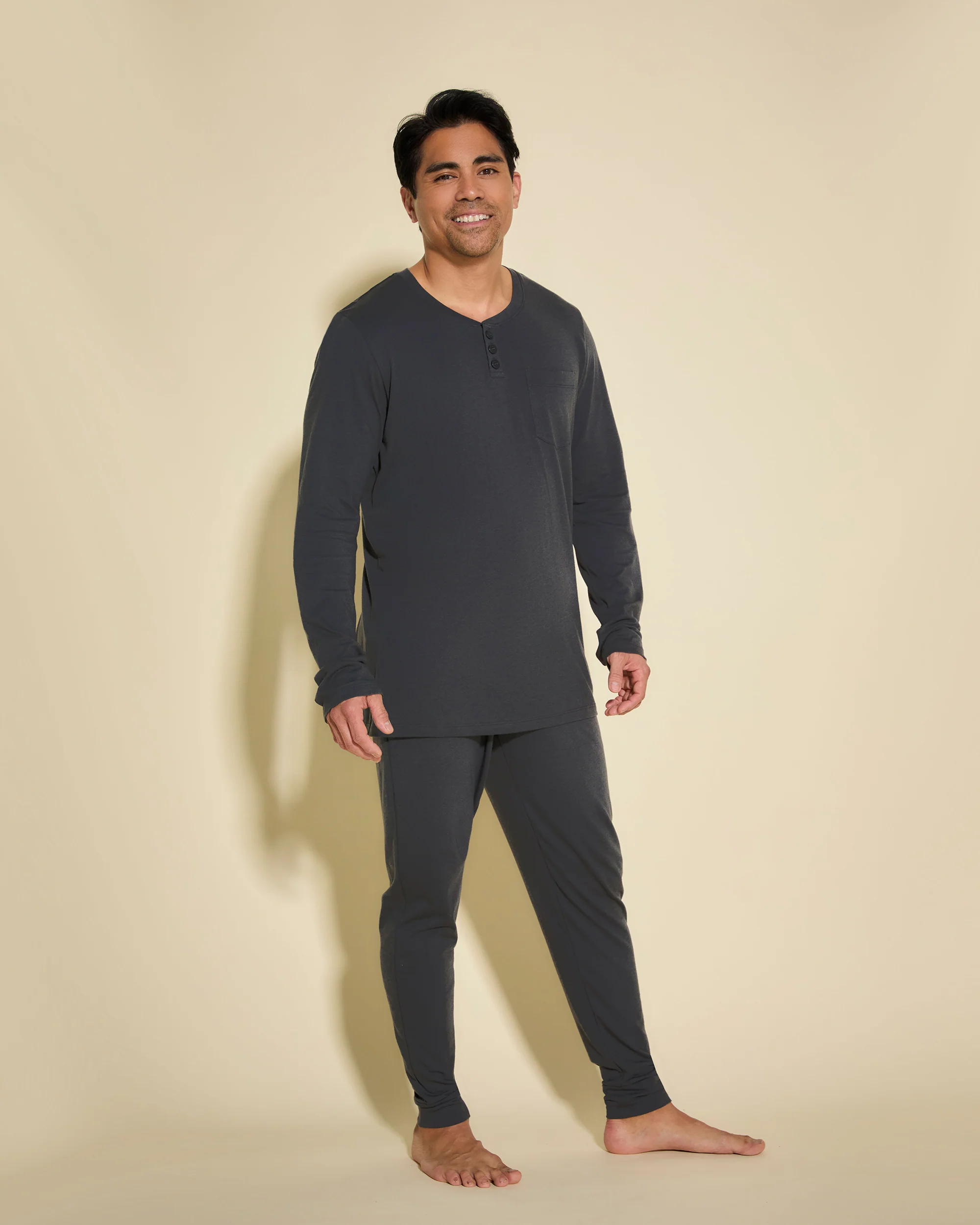 Men's Henley & Jogger Pajama Set