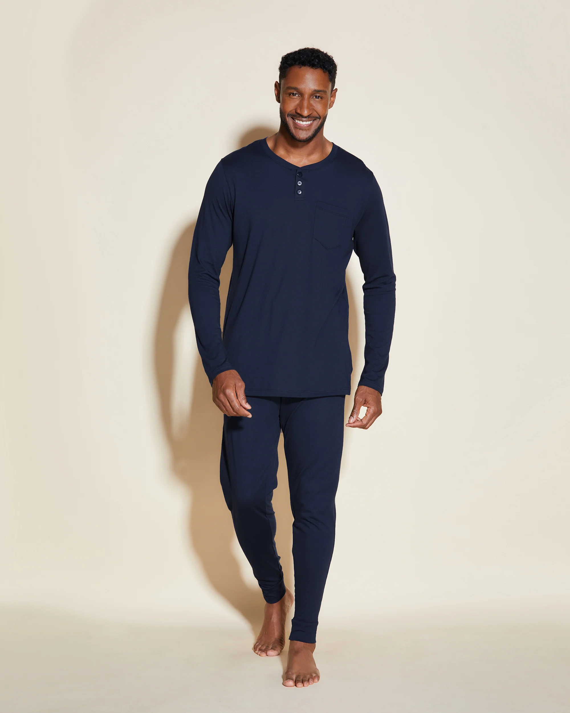 Men's Henley & Jogger Pajama Set