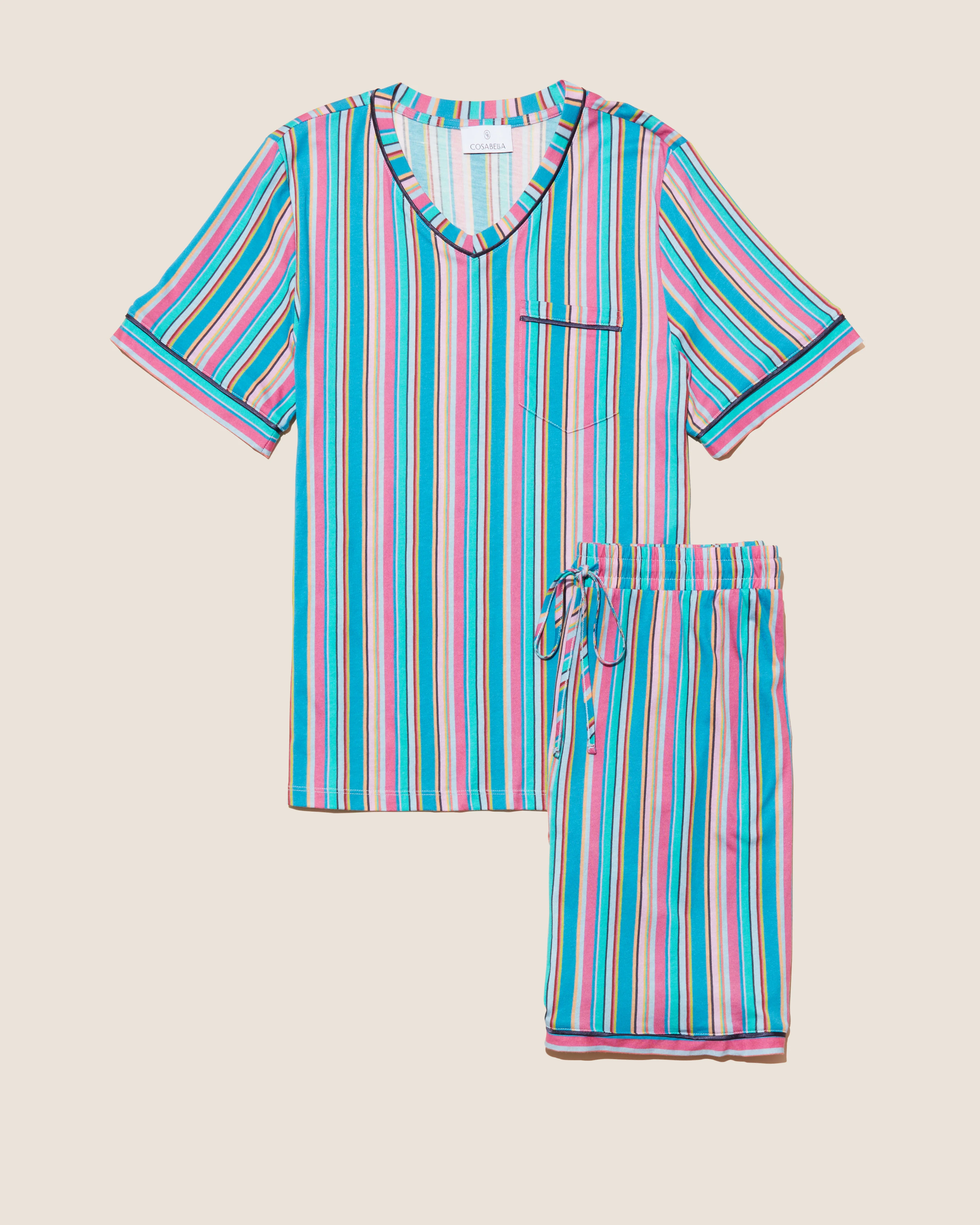 Men's Short Sleeve Top & Shorts Pajama Set