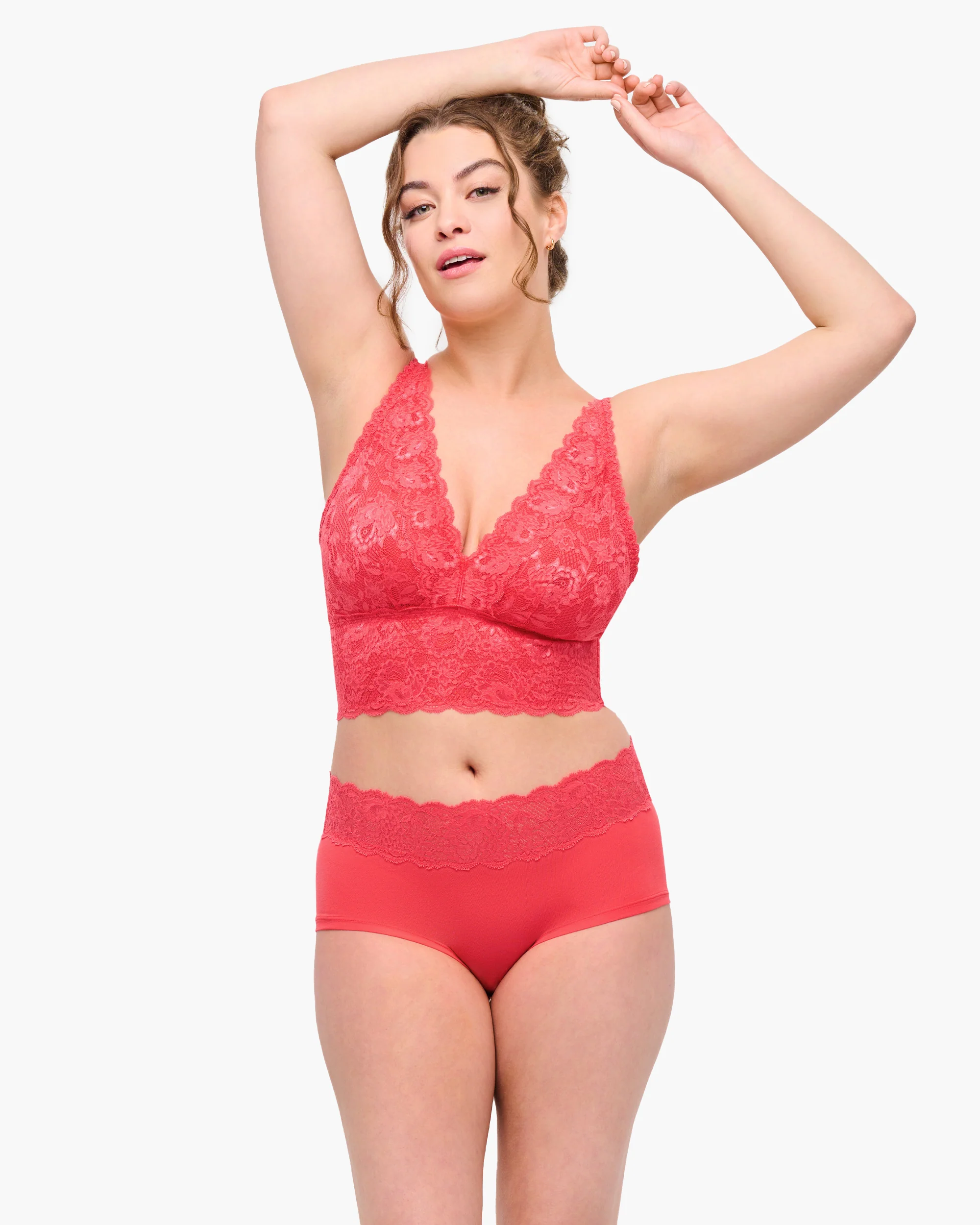 Curvy Plungie Longline Bralette