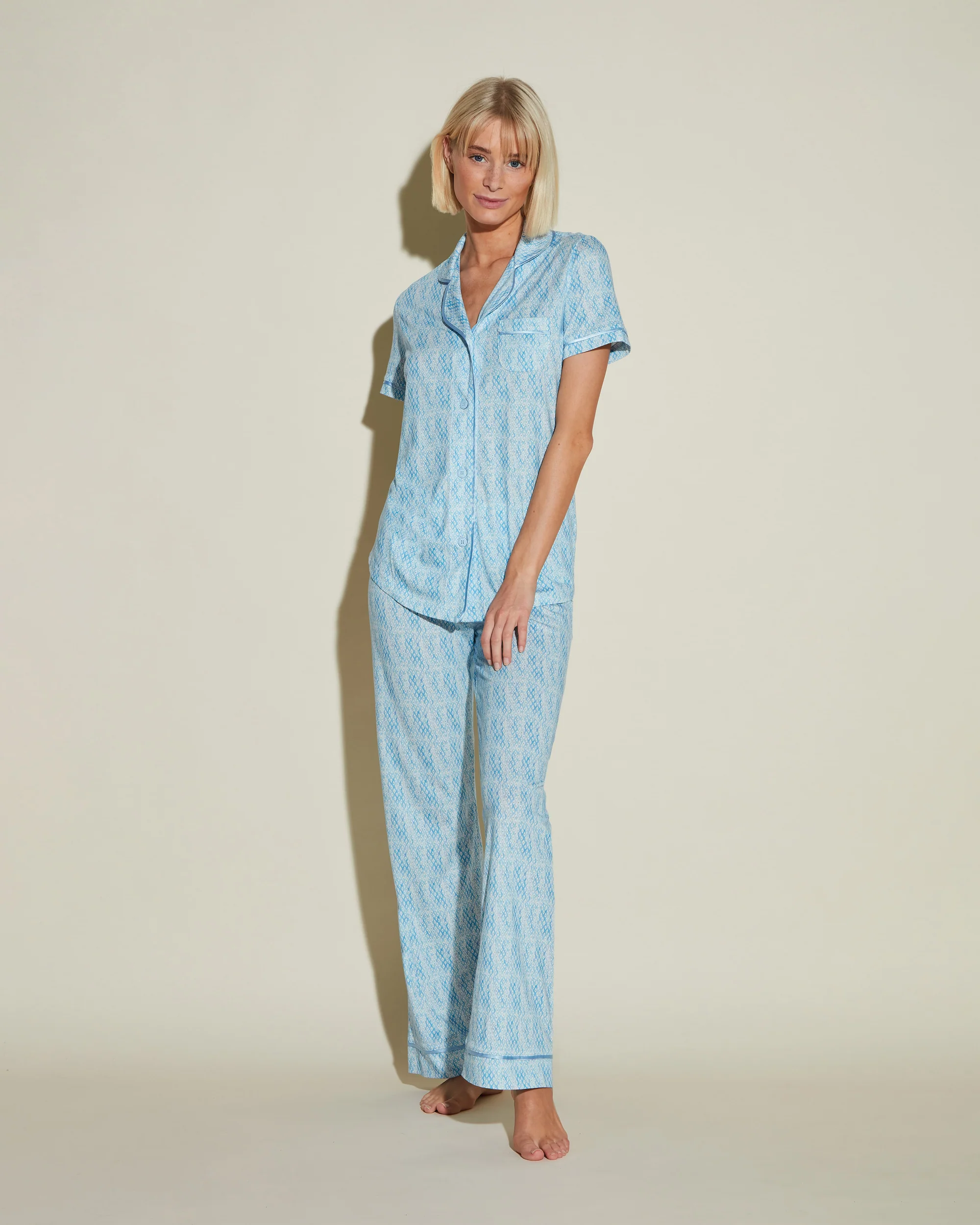Short Sleeve Top & Pant Pajama Set