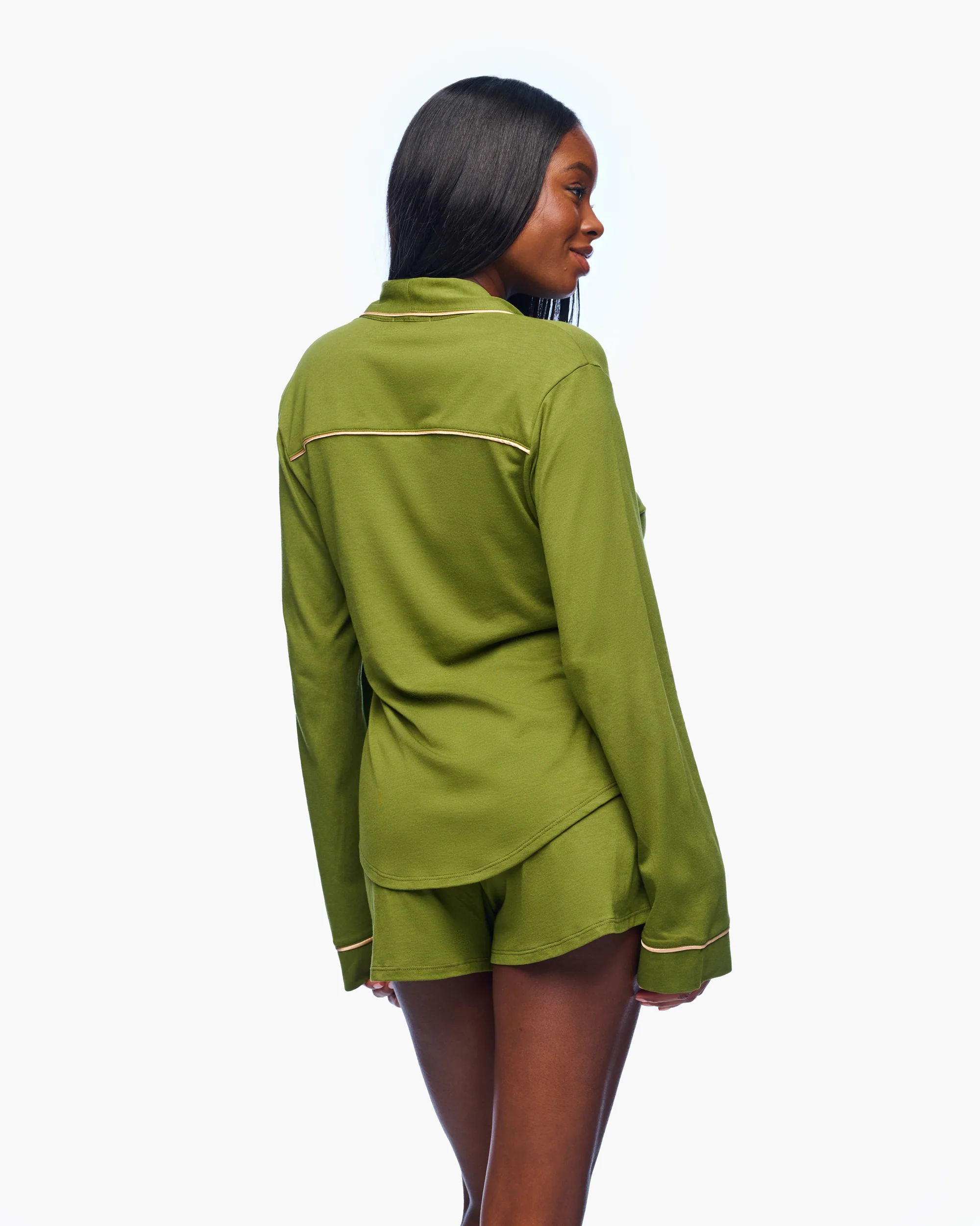 Long Sleeve Top & Boxer Pajama Set