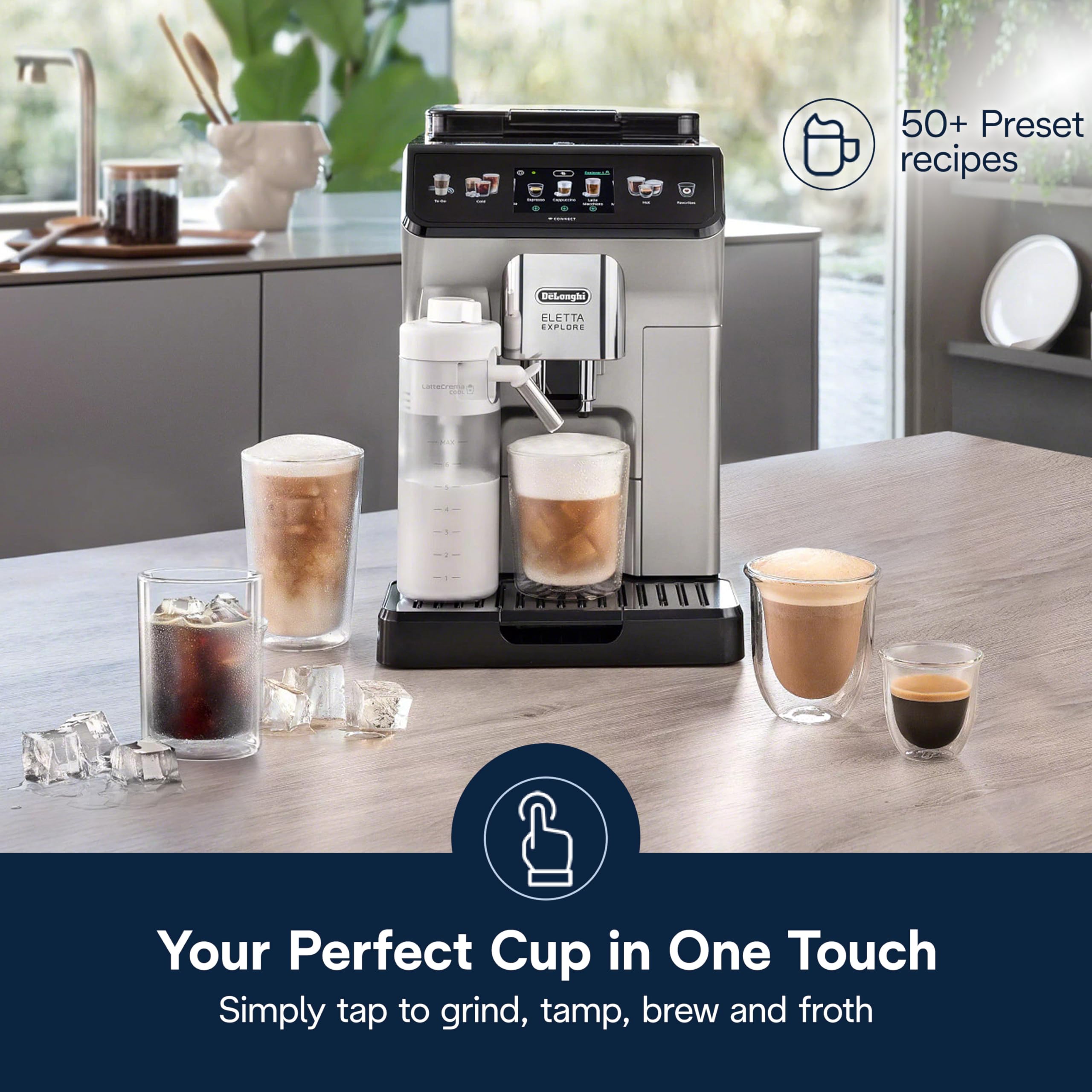 De'Longhi Eletta Explore Espresso Machine with Cold Brew