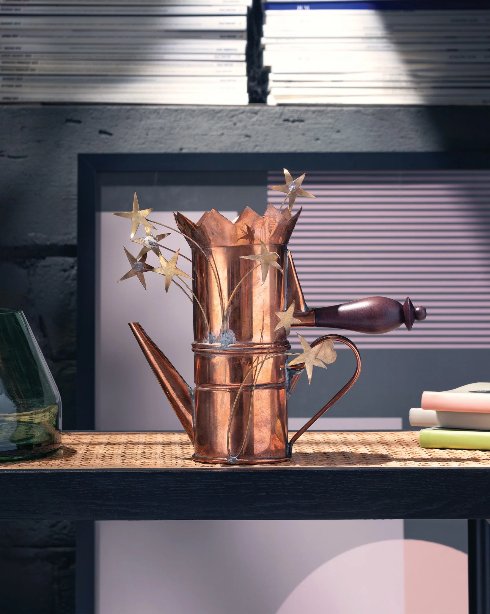 Caffettiera con cuore e stelle Multiple Design Riccardo Dalisi