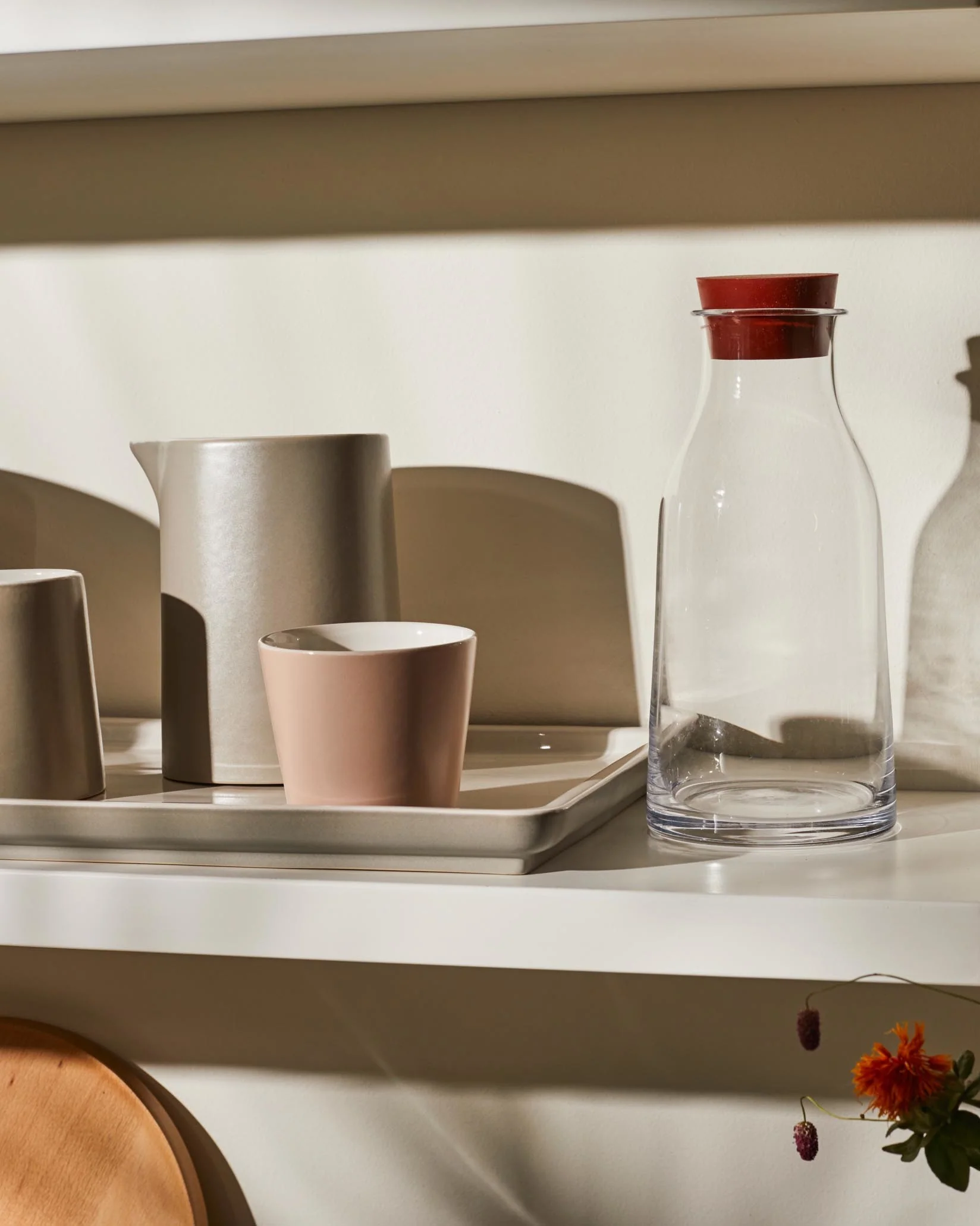 Tonale Carafe with stopper Design David Chipperfield