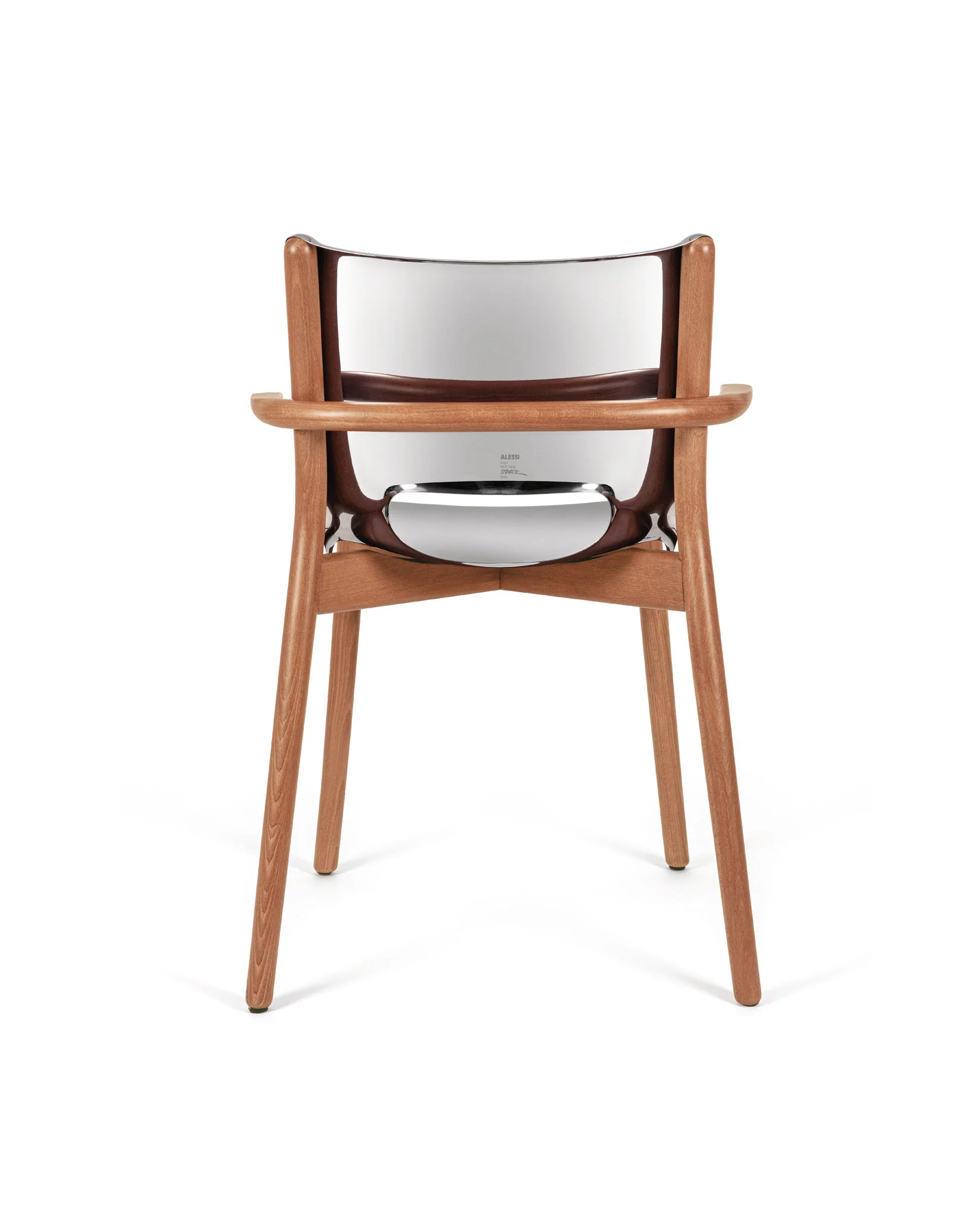 Poêle Collection Monoshell chair with armrests Design Philippe Starck