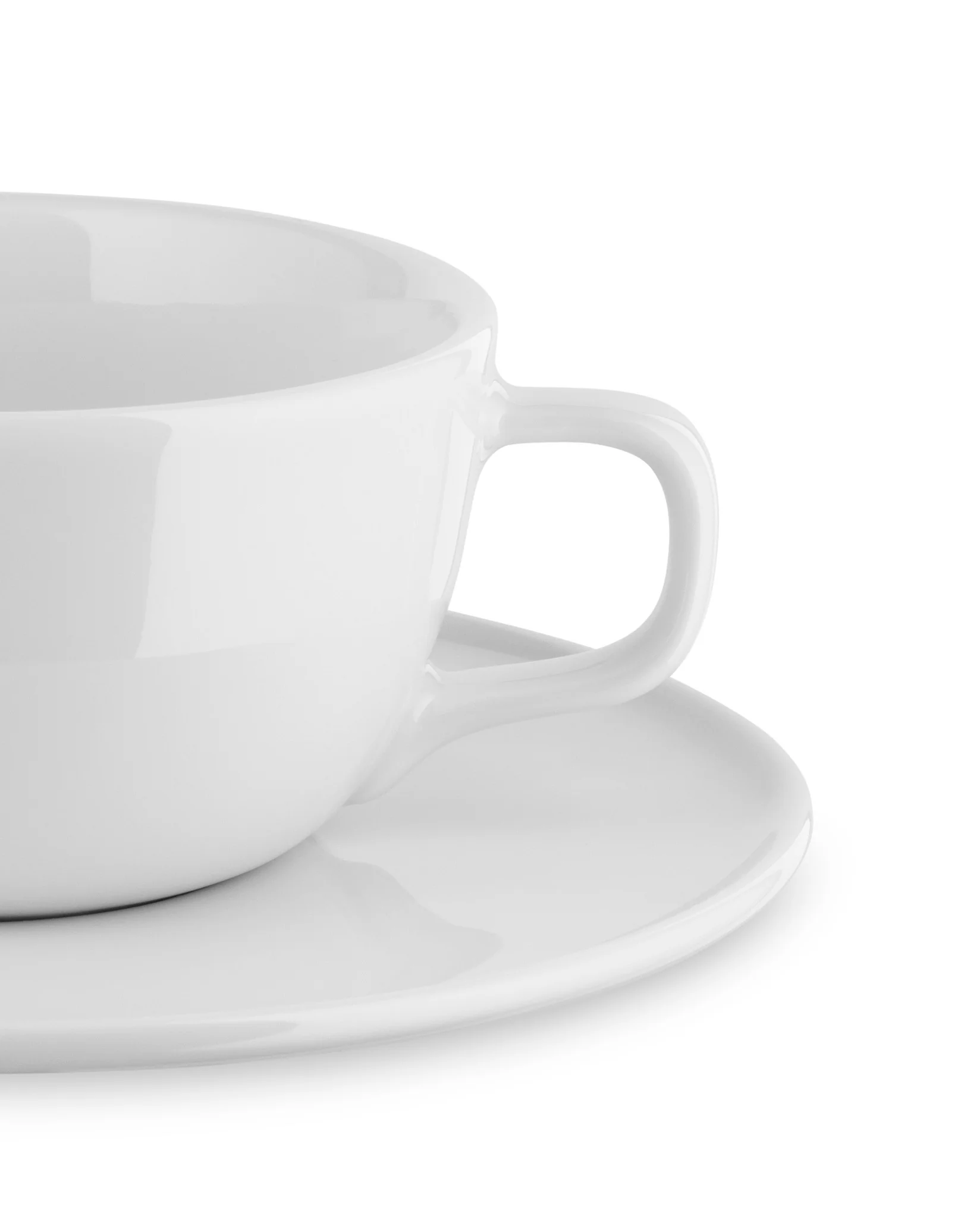 Itsumo Set of one teacup with saucer. 4 pieces Design Naoto Fukasawa