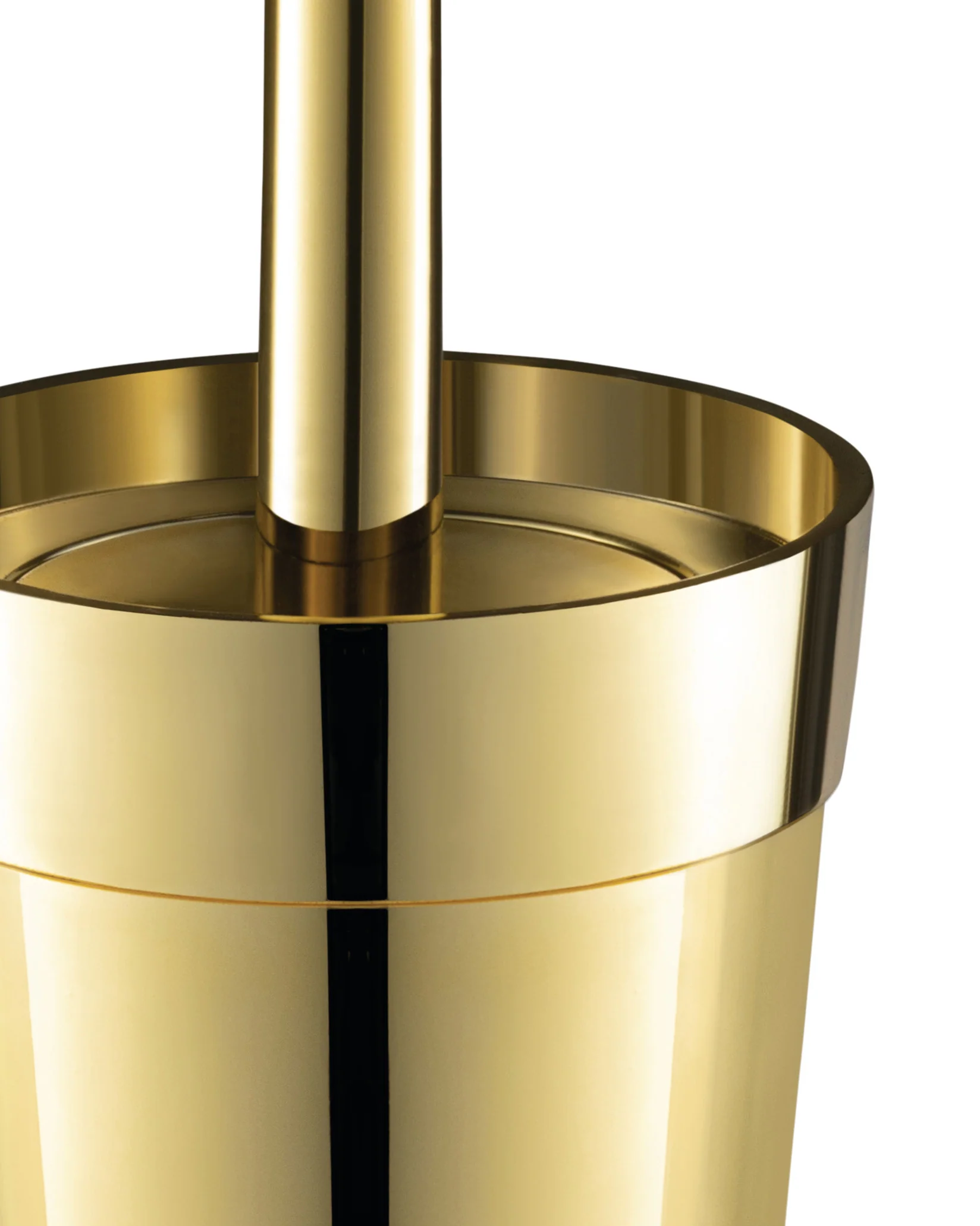 Merdolino Gold Toilet brush Design Stefano Giovannoni