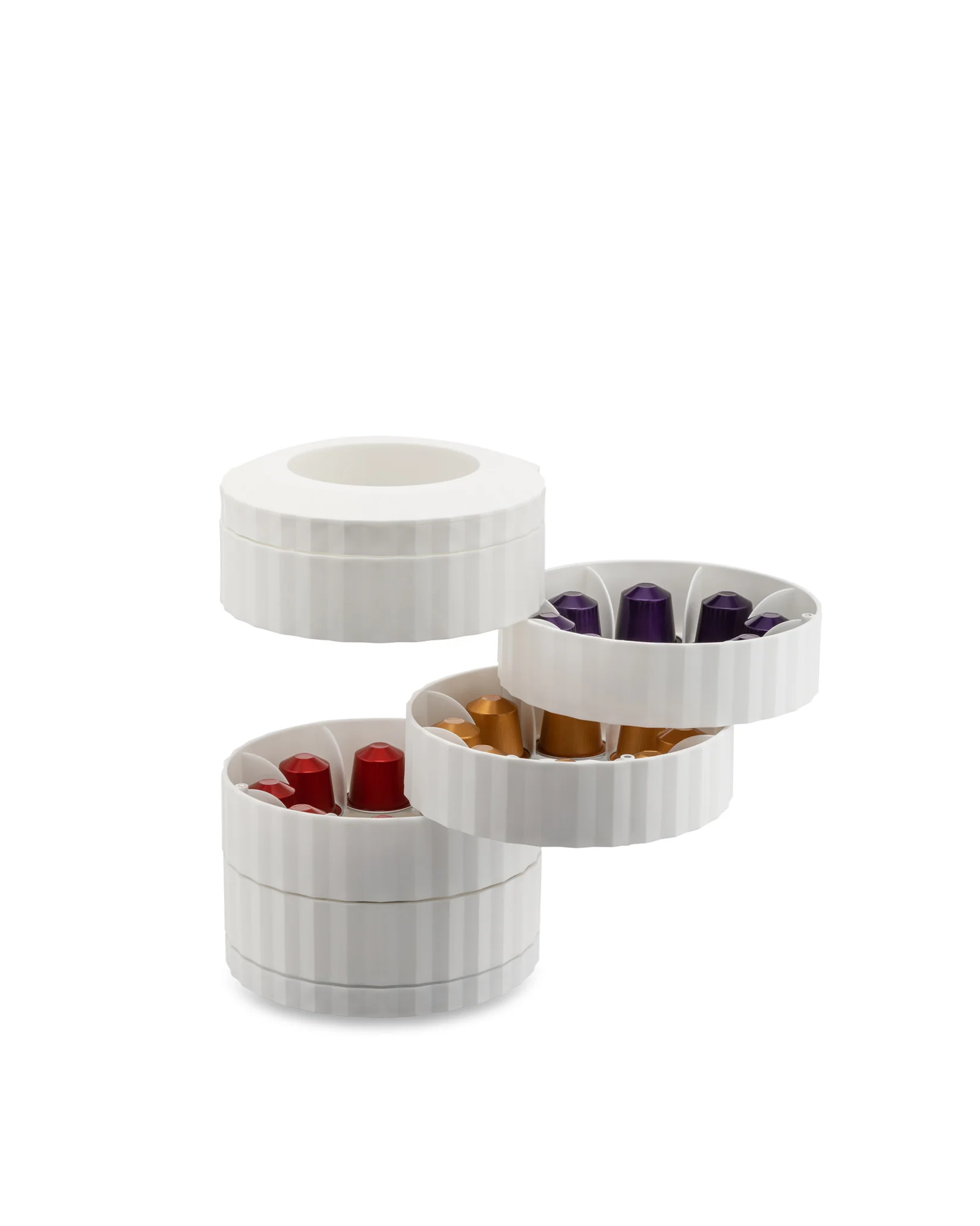 Plissé Capsule holder Design Michele De Lucchi