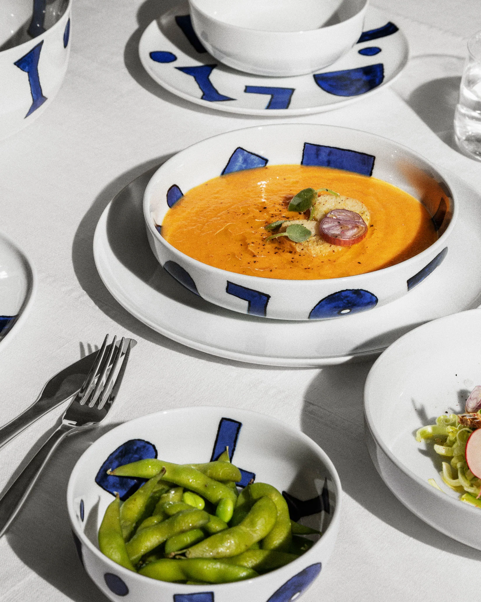 Itsumo - Yunoki ware Side plate. 4 pieces Design Naoto Fukasawa