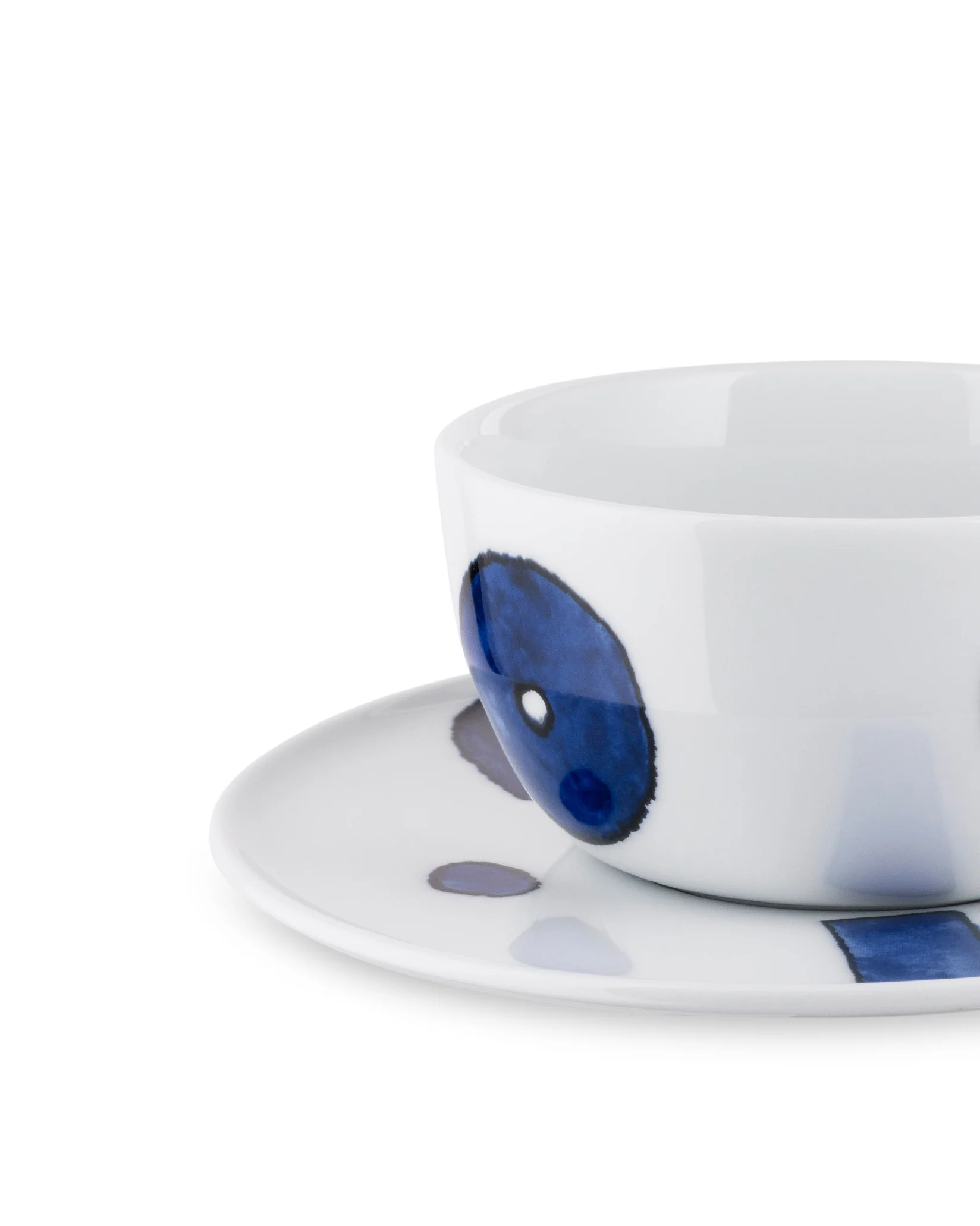 Itsumo - Yunoki ware Set of teacup with saucer. 4 pieces Design Naoto Fukasawa