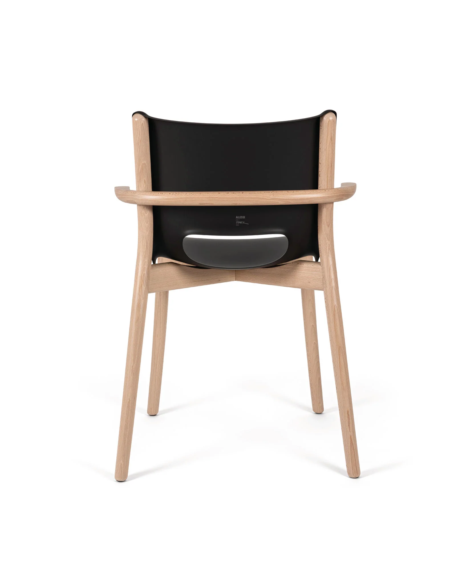 Poêle Collection Monoshell chair with armrests Design Philippe Starck