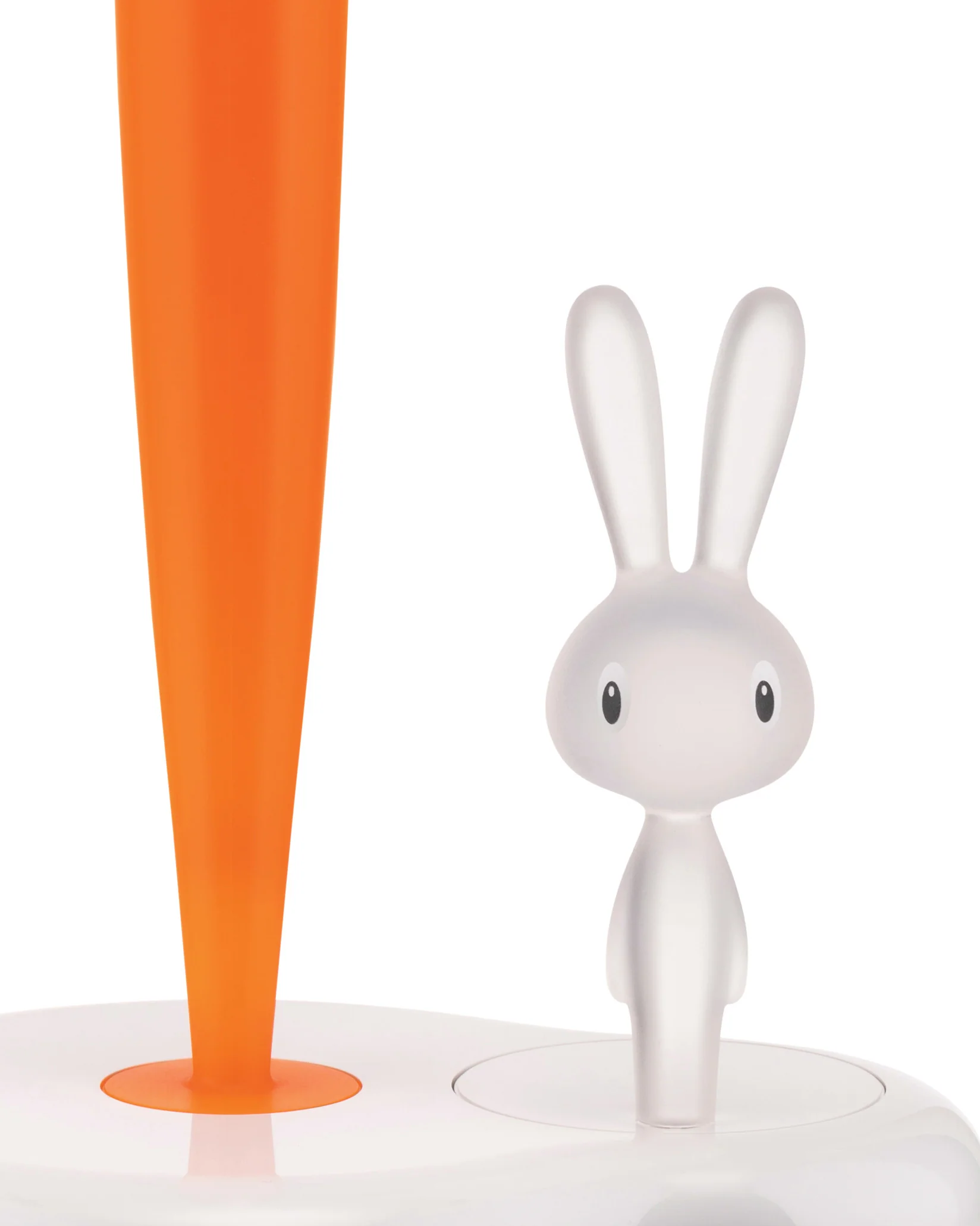 Bunny & Carrot Kitchen roll holder Design Stefano Giovannoni