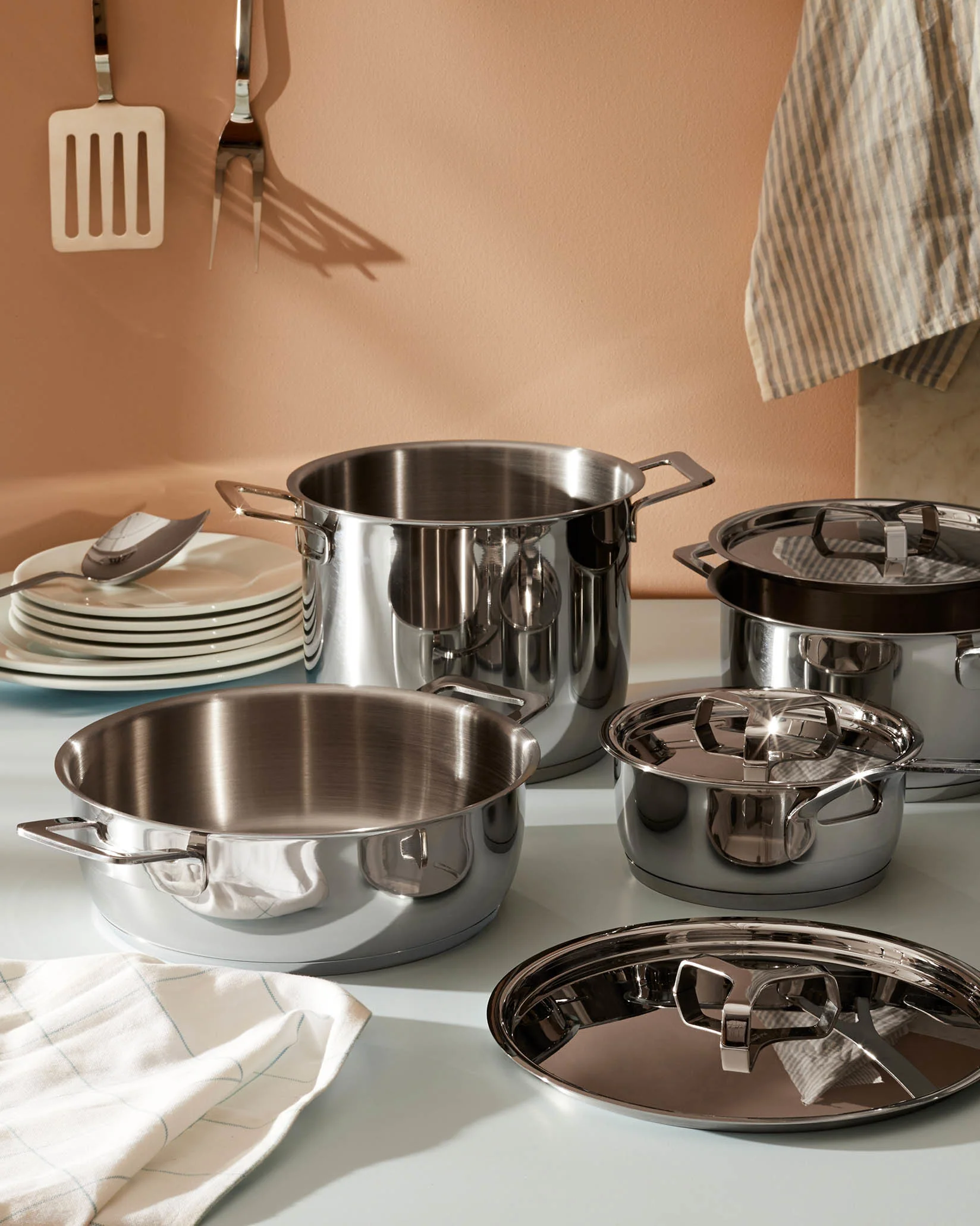 Pots&Pans Pots and pans set 9 pieces Design Jasper Morrison