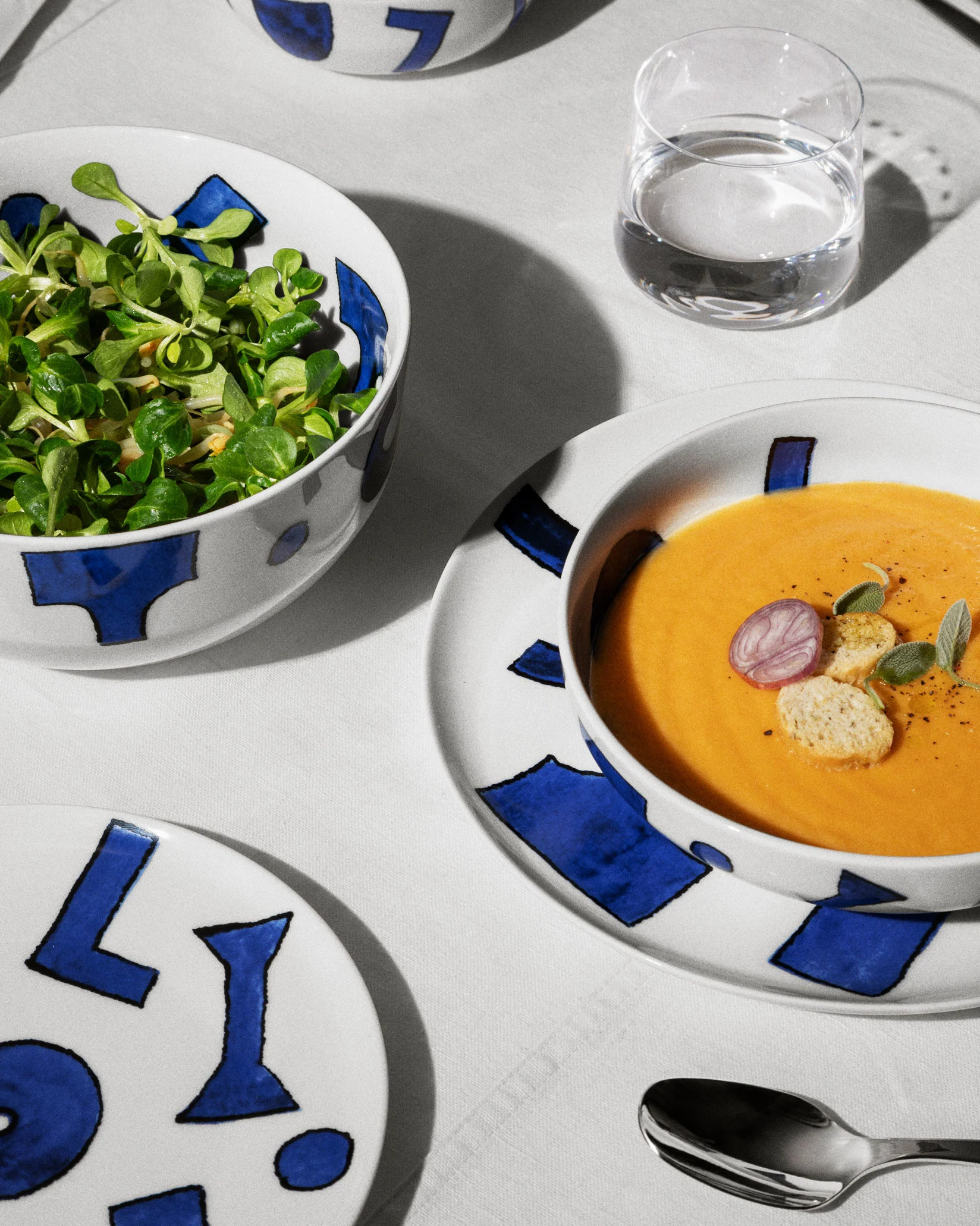 Itsumo - Yunoki ware Dinner plate. 4 pieces Design Naoto Fukasawa