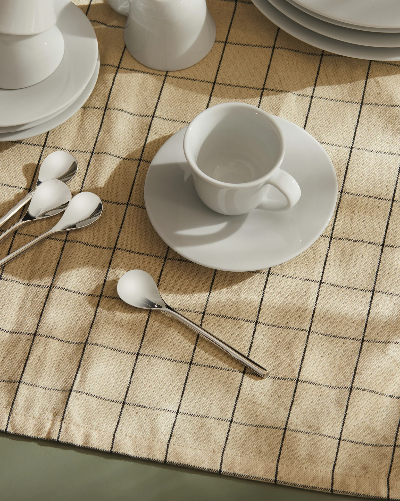 KU Saucer for mocha cup. 4 pieces Design Toyo Ito