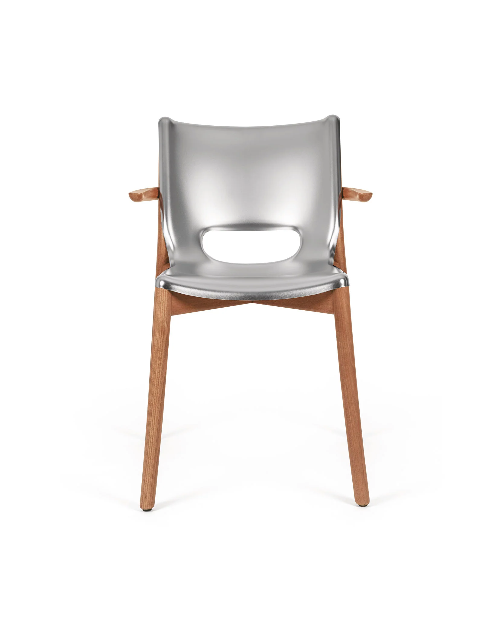 Poêle Collection Monoshell chair with armrests Design Philippe Starck