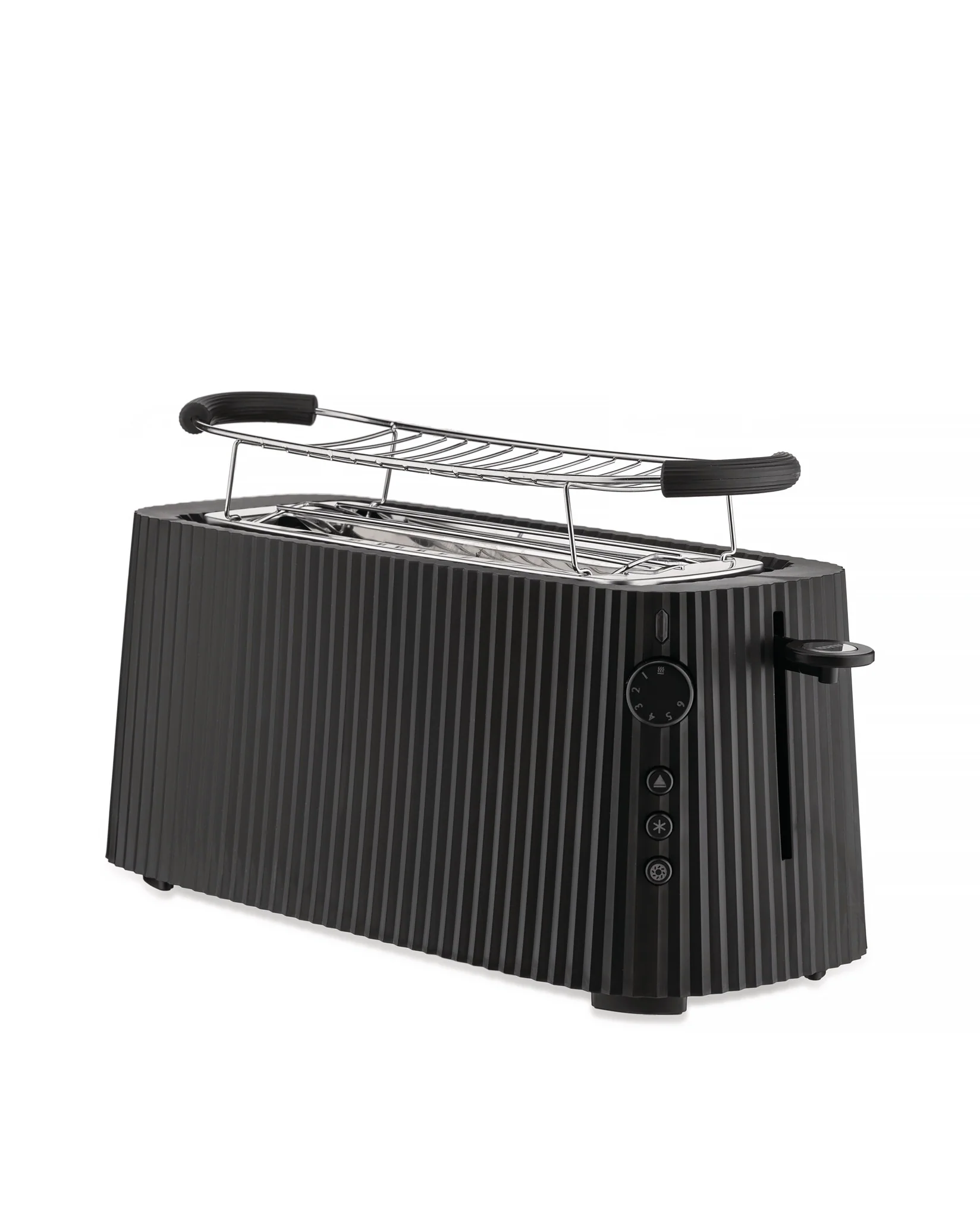 Plissé Long double compartment toaster. British plug Design Michele De Lucchi