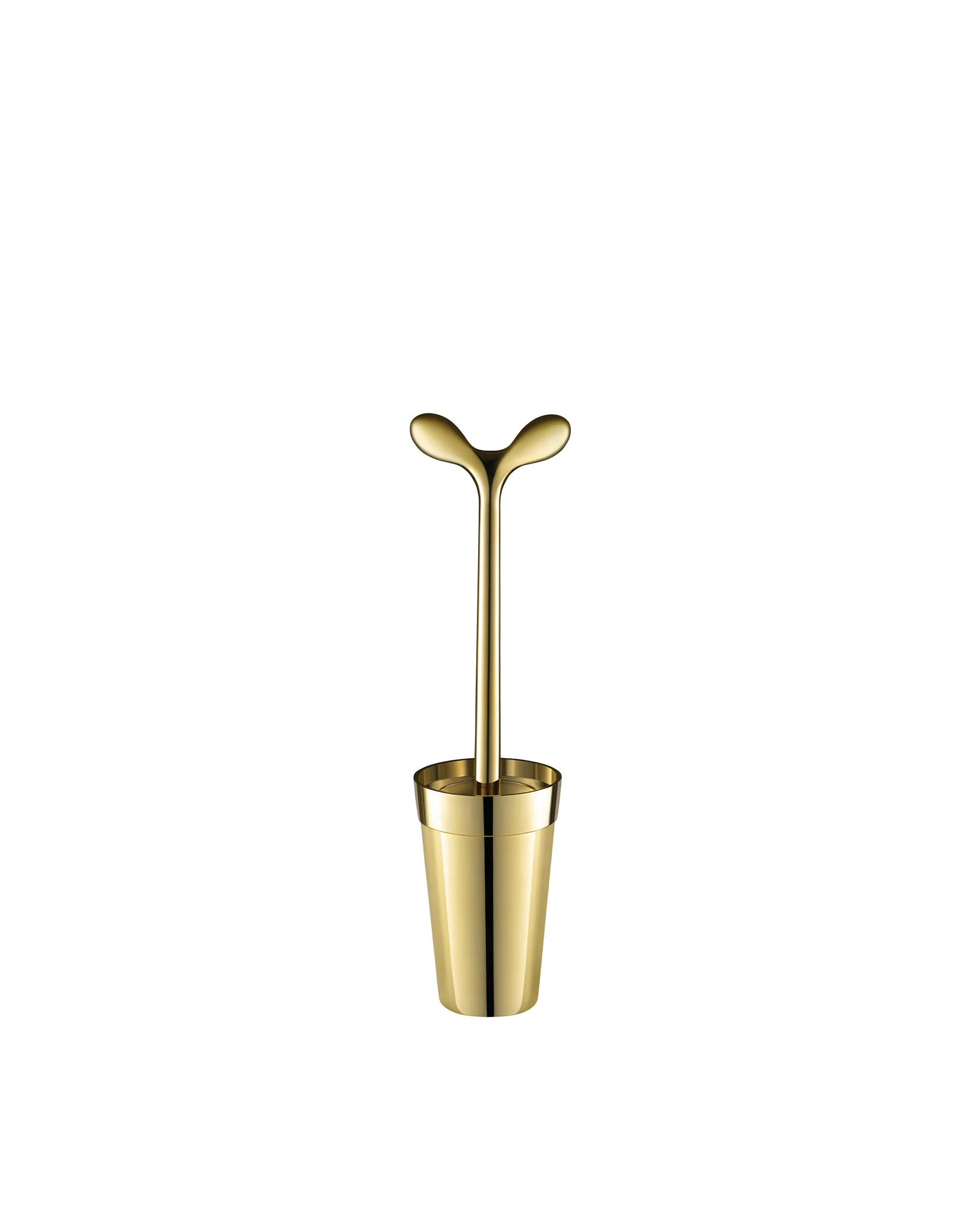Merdolino Gold Toilet brush Design Stefano Giovannoni