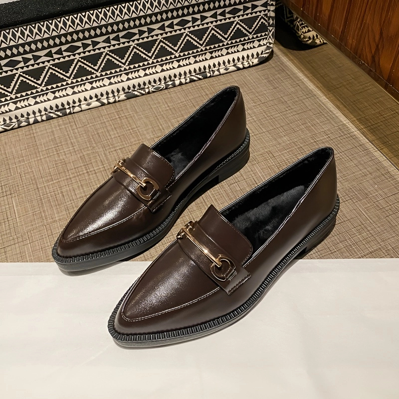 ビットローファー ポインテッドトゥ 3cmUP 歩きやすい 痛くない 歩きやすい 仕事用