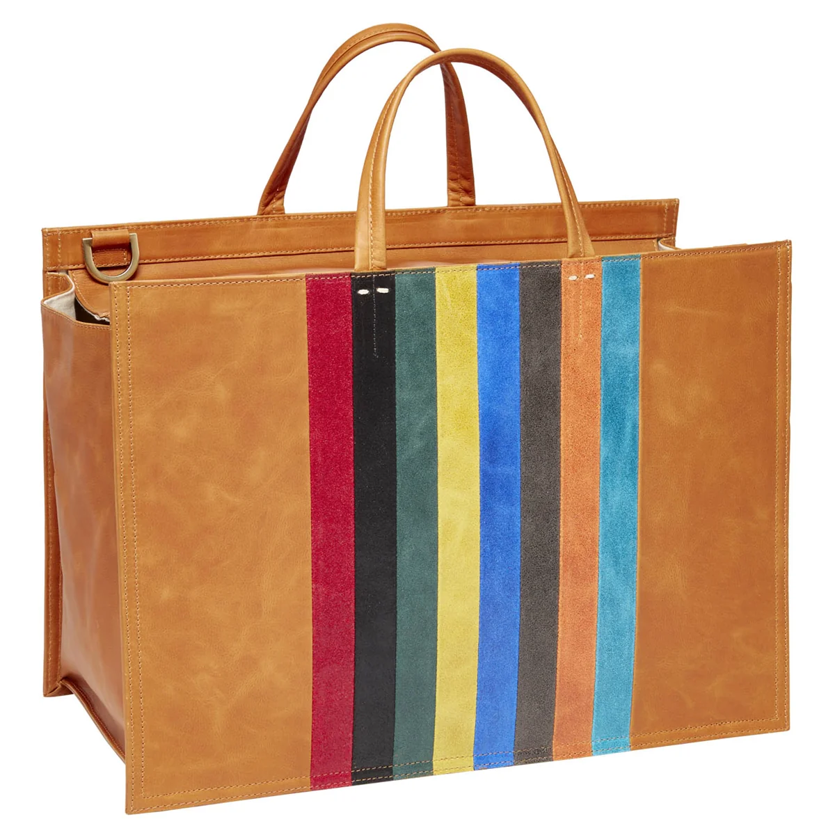 Iris Wide Striped Travel Tote
