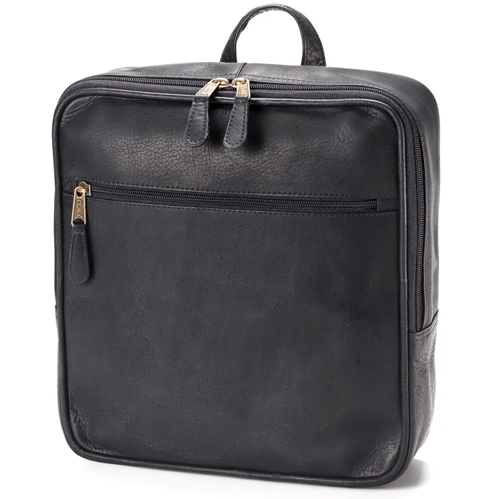 Square Leather Backpack