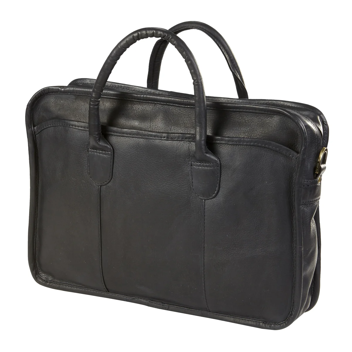 Top Handle Leather Briefcase