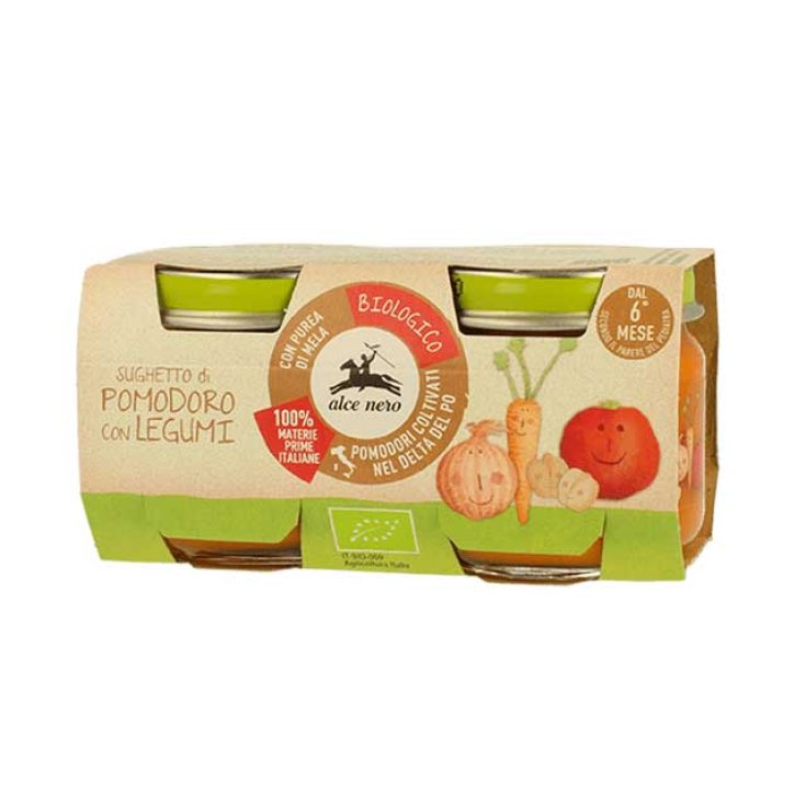 Sughetto Di Pomodoro Con Legumi Biologico Alce Nero 2x80g