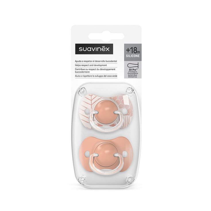 Dreams Succhietto SX Pro +18M Silicone Rosa Suavinex 2 Pezzi