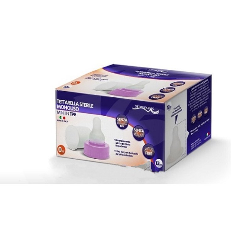 Sterilfarma® Tettarella Sterile Monouso Mini In TPE 12 Pezzi