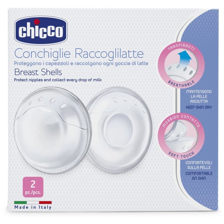 Conchiglie Raccoglilatte Chicco 2 Pezzi