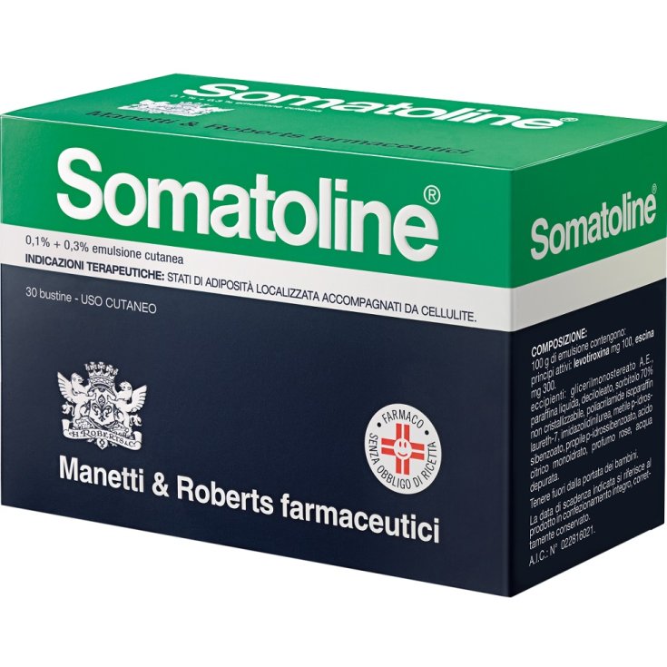 Somatoline 0,1% + 0,3% Emulsione Cutanea Manetti & Roberts Farmaceutici 30 Bustine