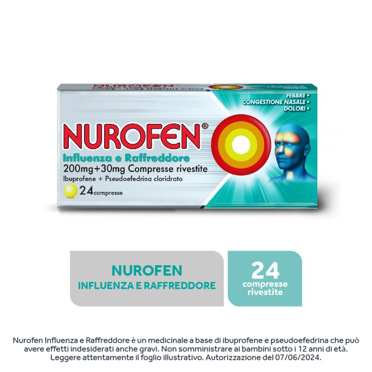 Nurofen Influenza e Raffreddore 24 compresse