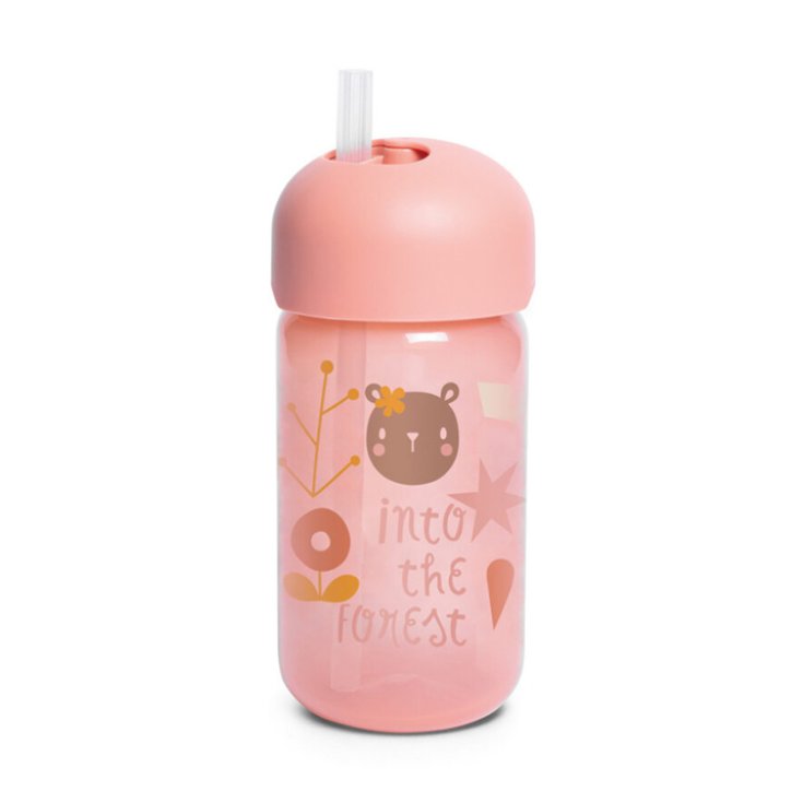 Tazza Con Cannuccia Into The Forest +18 Mesi Rosa Suavinex 340ml