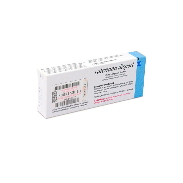 Valeriana Dispert 125mg Estratto Secco 20 Compresse Rivestite