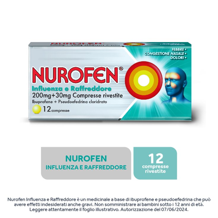 Nurofen Influenza e Raffreddore 12 compresse